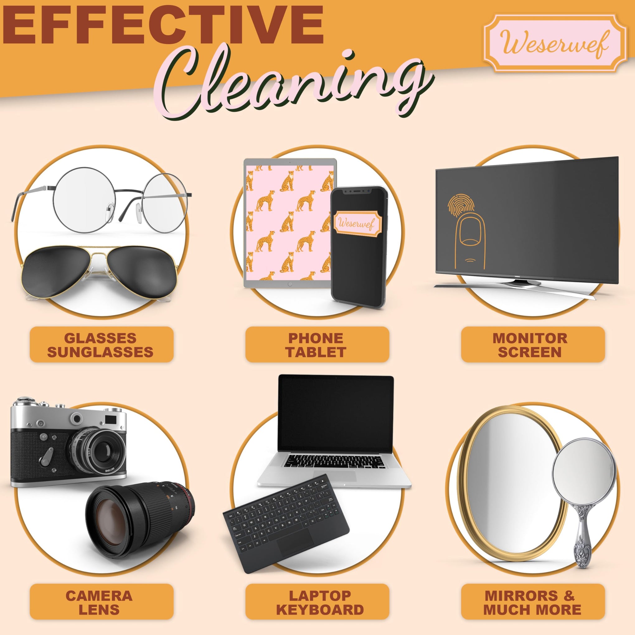 Design Microfiber Glasses Cleaning Cloth