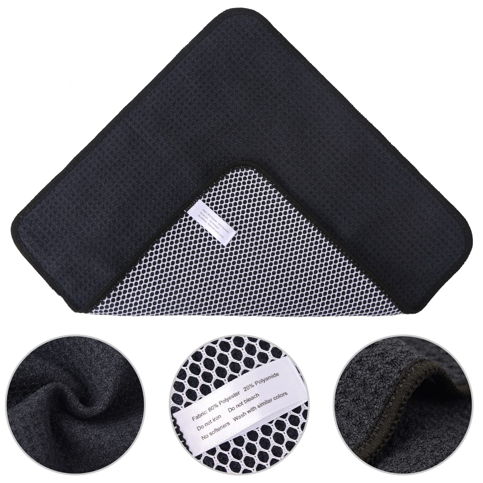 Dish Cloths for Washing Dishes with Scrub Side (6 Count)