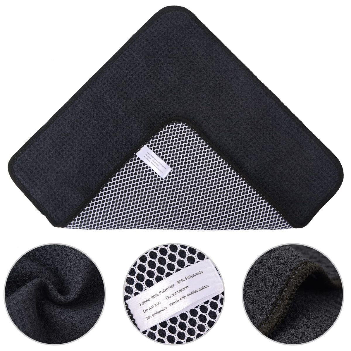 Dish Cloths for Washing Dishes with Scrub Side (6 Count)