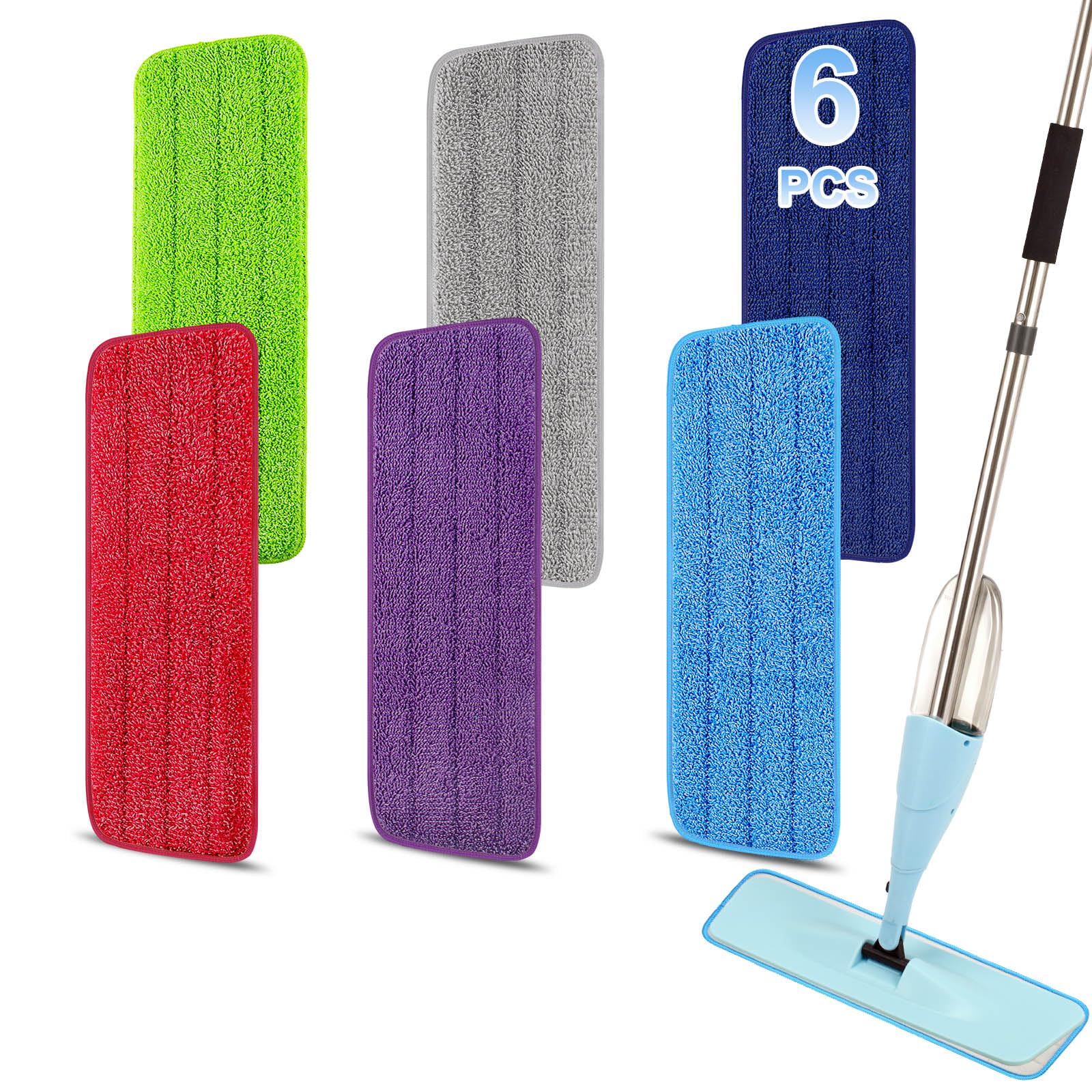 16.5 Inch Reusable Mop Pads Microfiber Spray Mop Replacement Heads for Wet