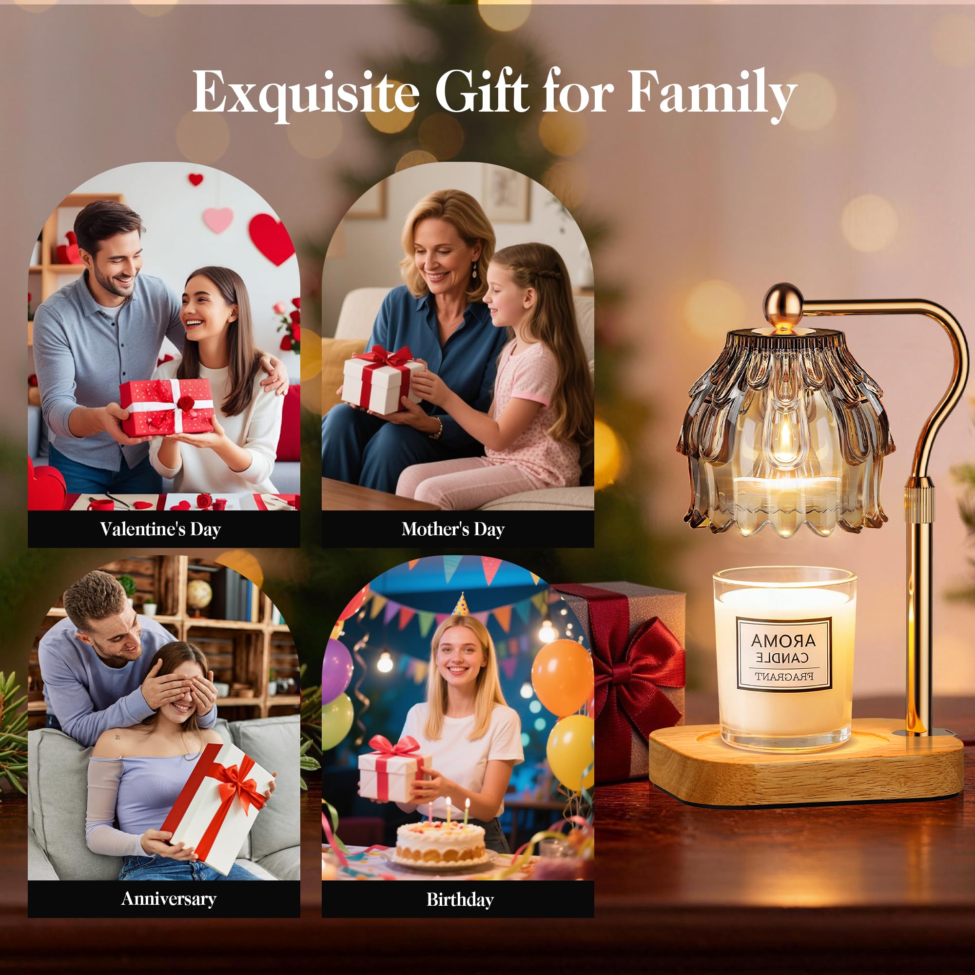 Candle Warmer Lamp with Timer Dimmer
