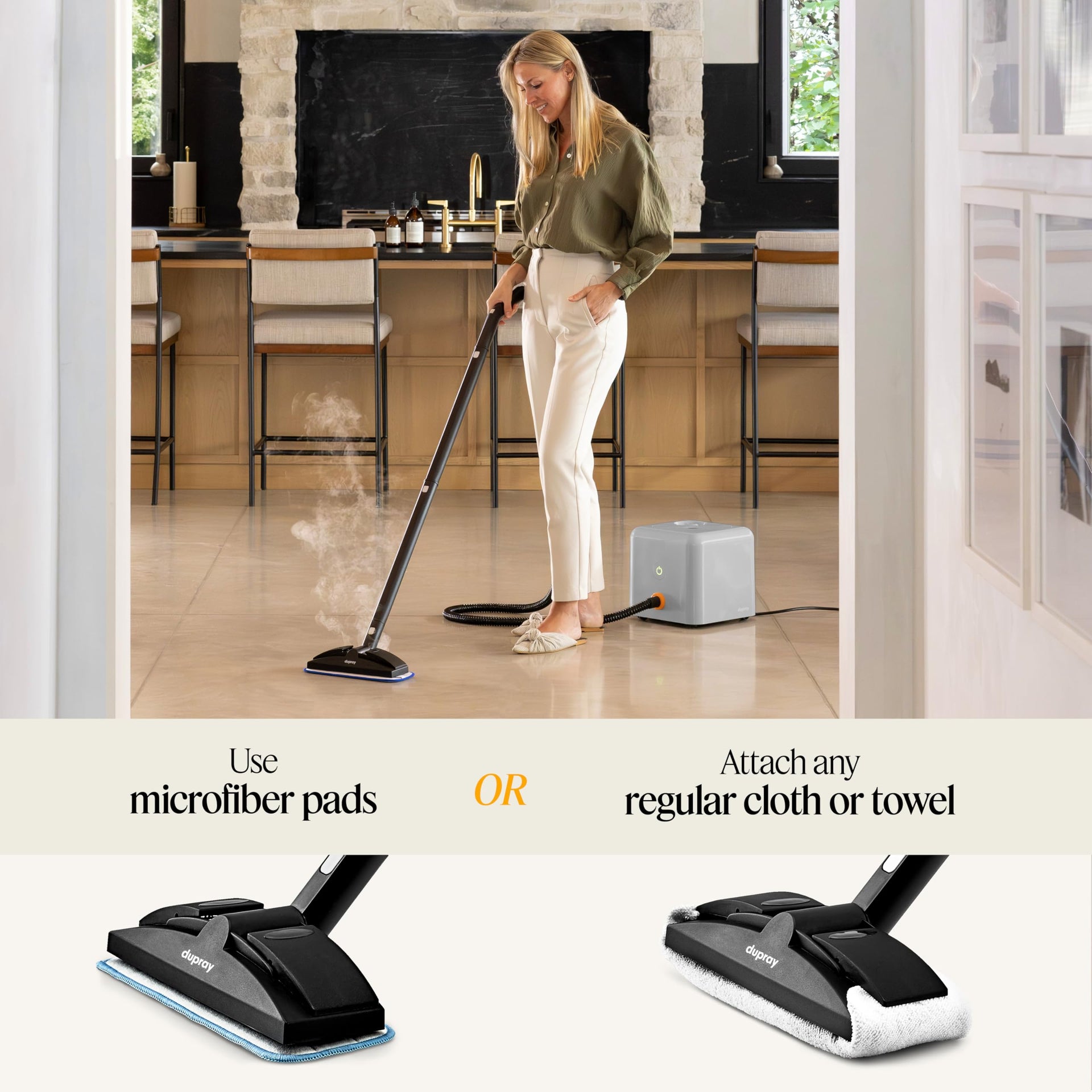 Neat Plus Steam Cleaner for Home with Storage Bag