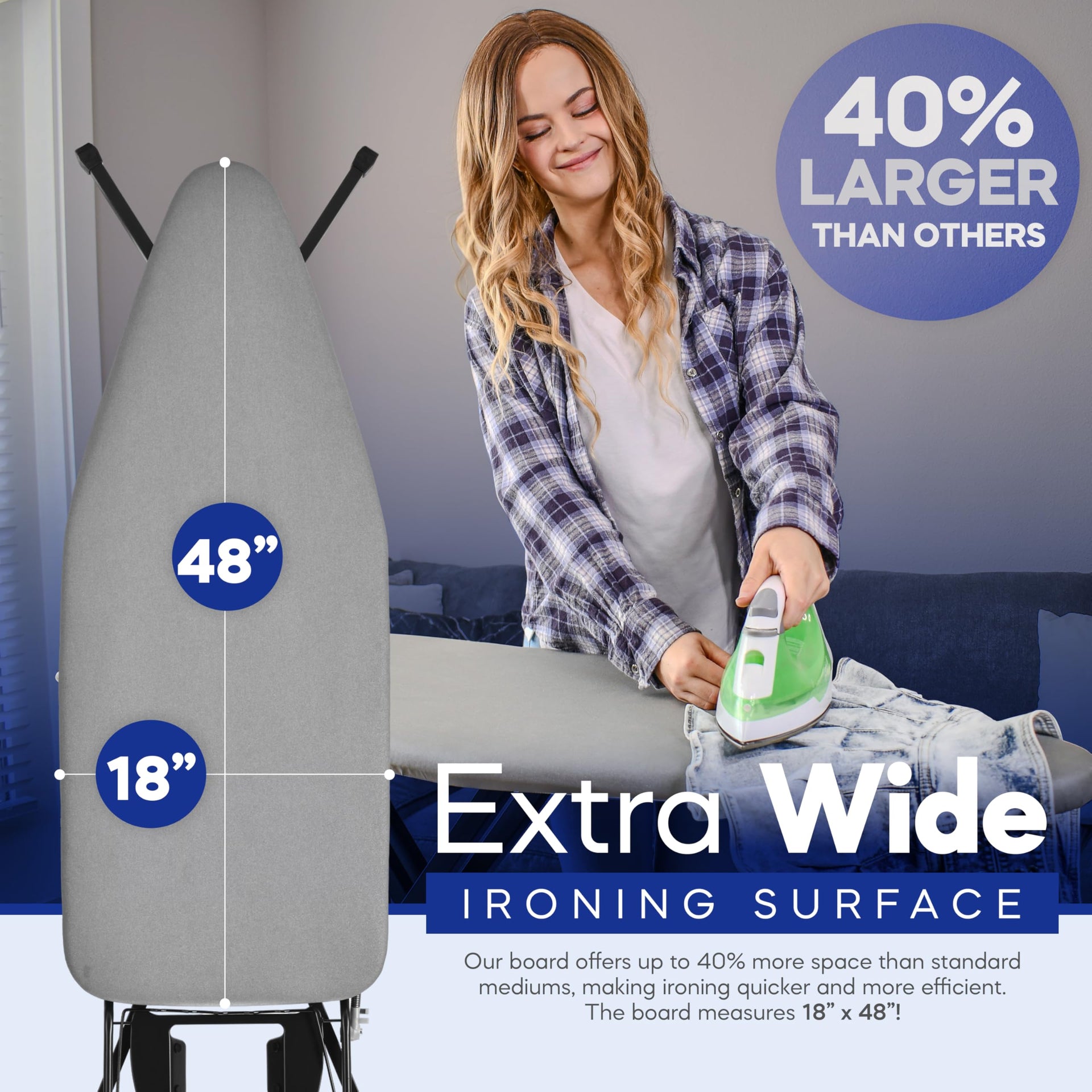 Extra Wide Ironing Board