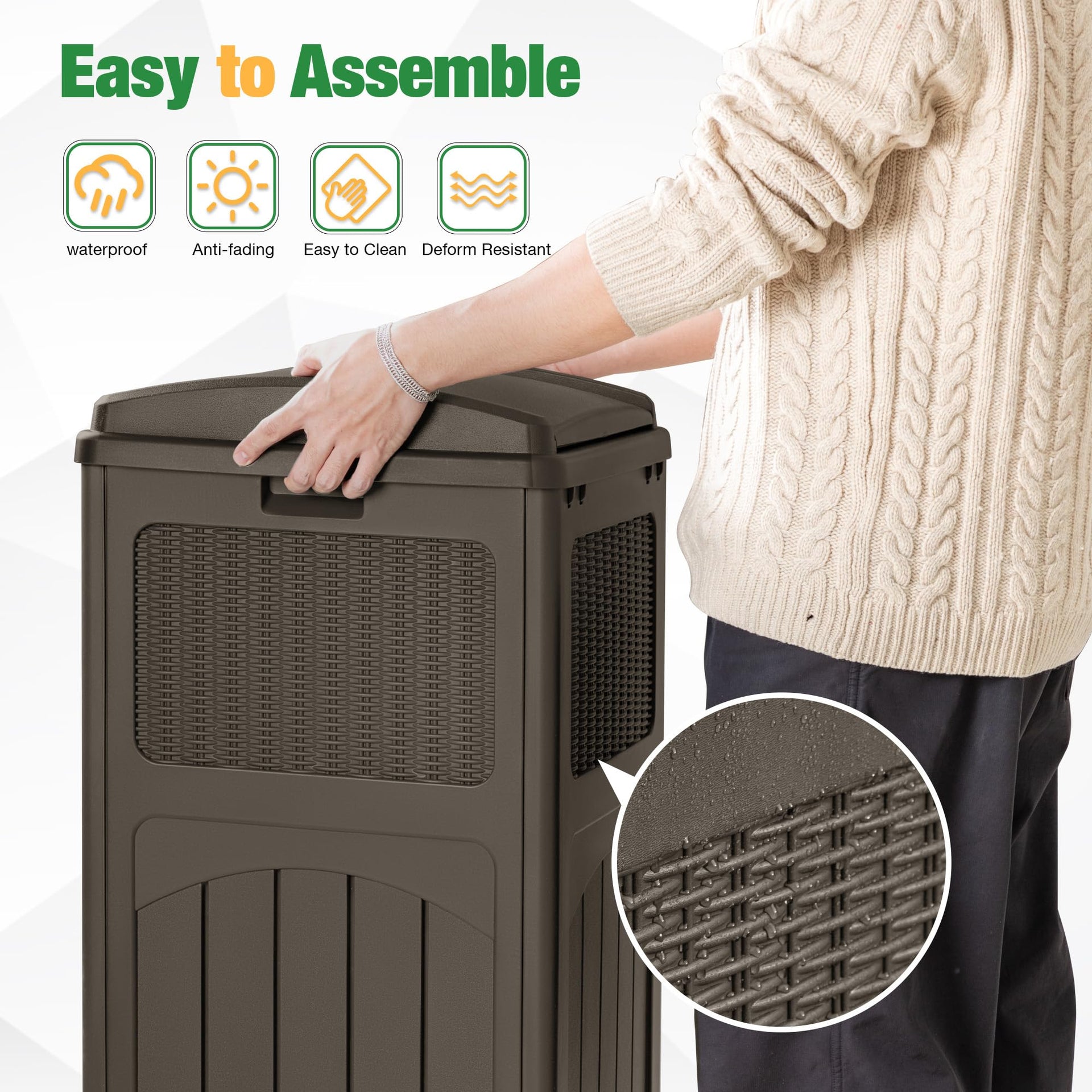 30 Gallon Trash Can (2 Count)