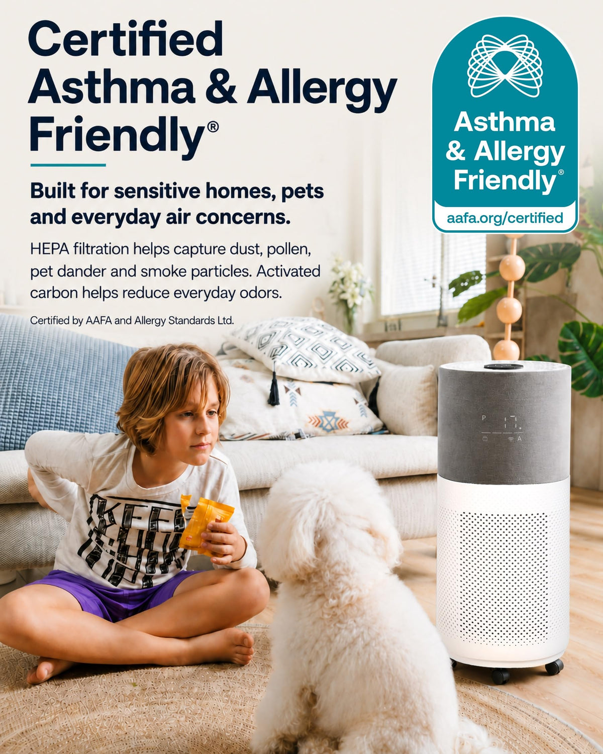 CleanForce Air Purifier for Large Room up to 2