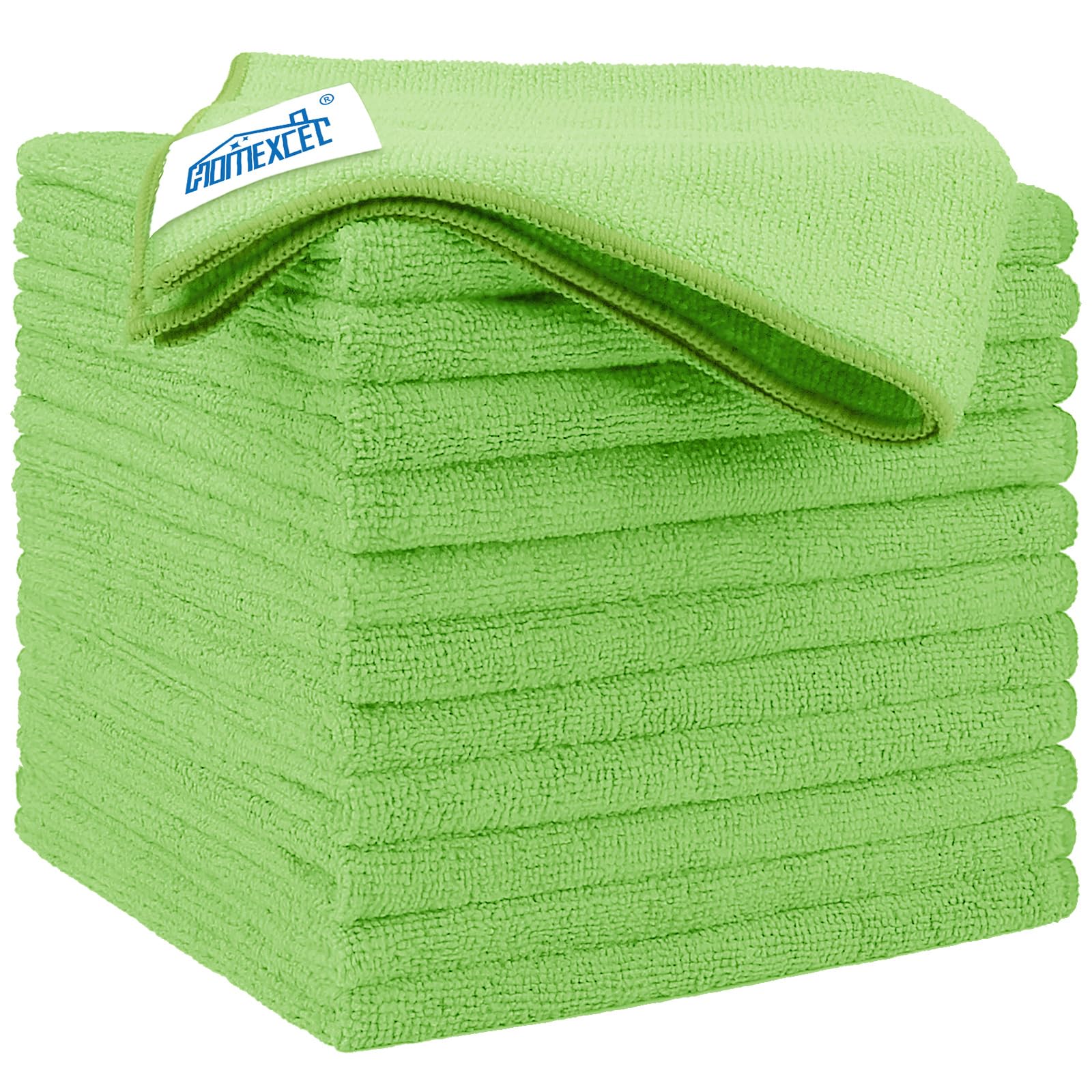 Green Microfiber Cleaning Cloth 12 Pack (12 Count)