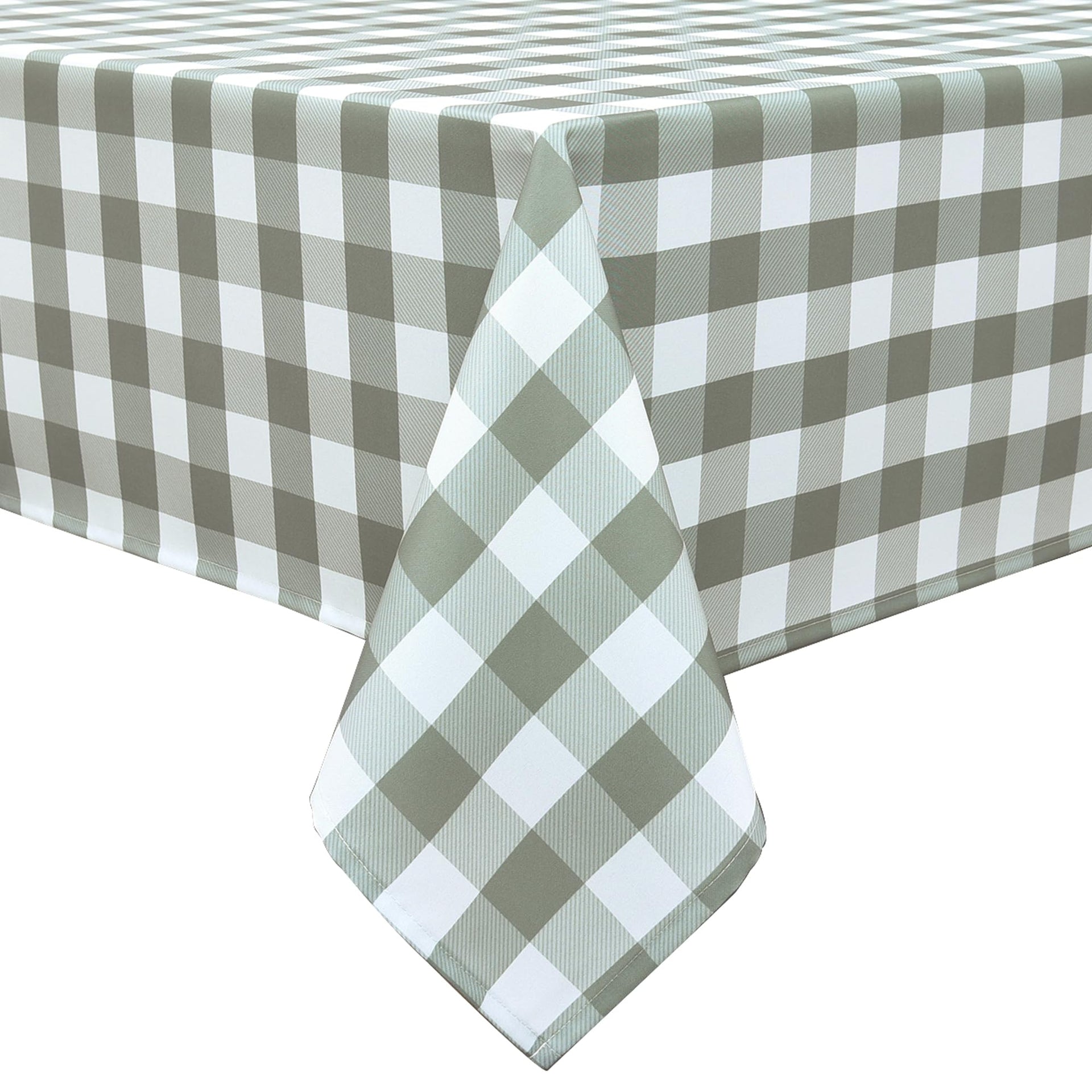 Classic Gingham Plaid Tablecloth Fabric