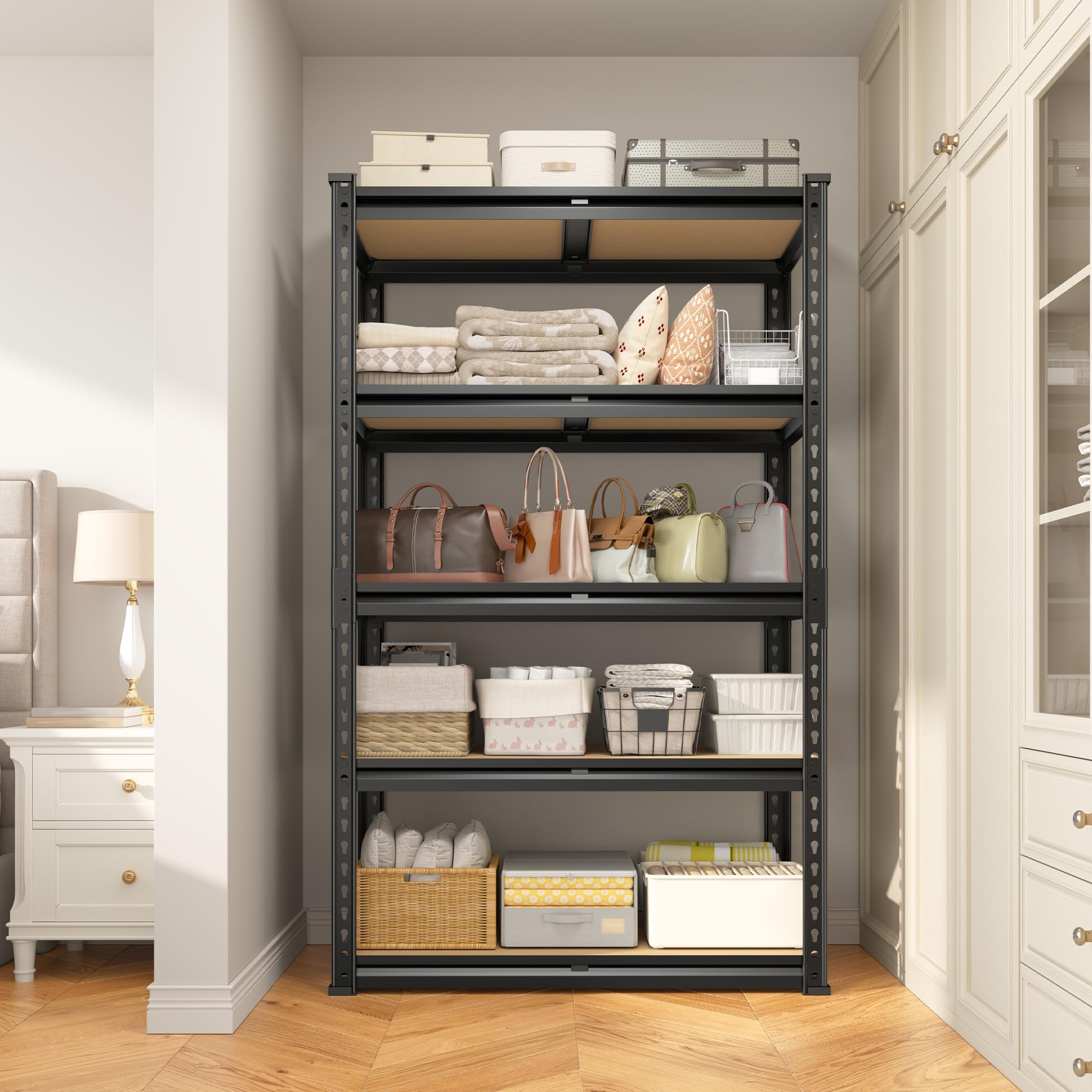 Storage Rack 60.01" H x 28.01" W x 14.01" D Shelves for Closet