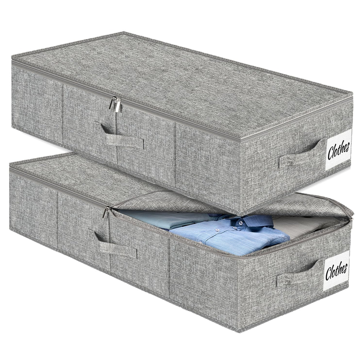 Under Bed Storage Container Bins 2 Pack (2 Count)
