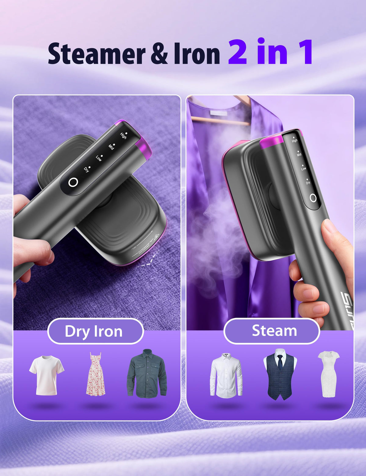 Steamer for Clothes Portable 2