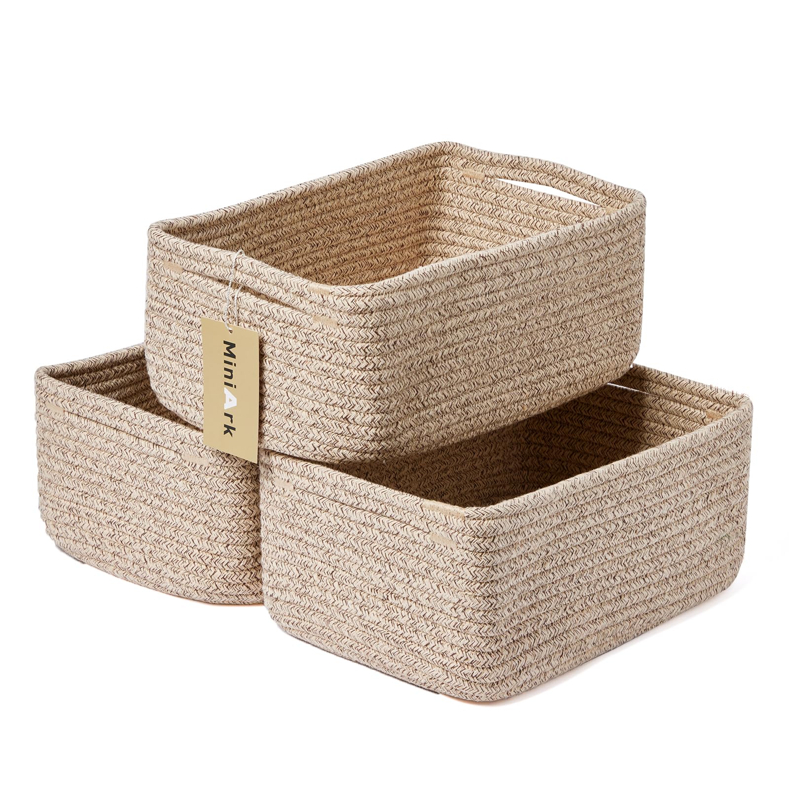 Small Storage Baskets for Organizing (3 Count)