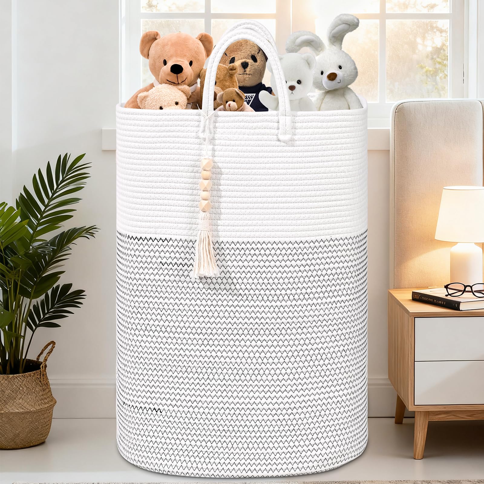 Woven Laundry Basket for Clothes (16 Ounce)