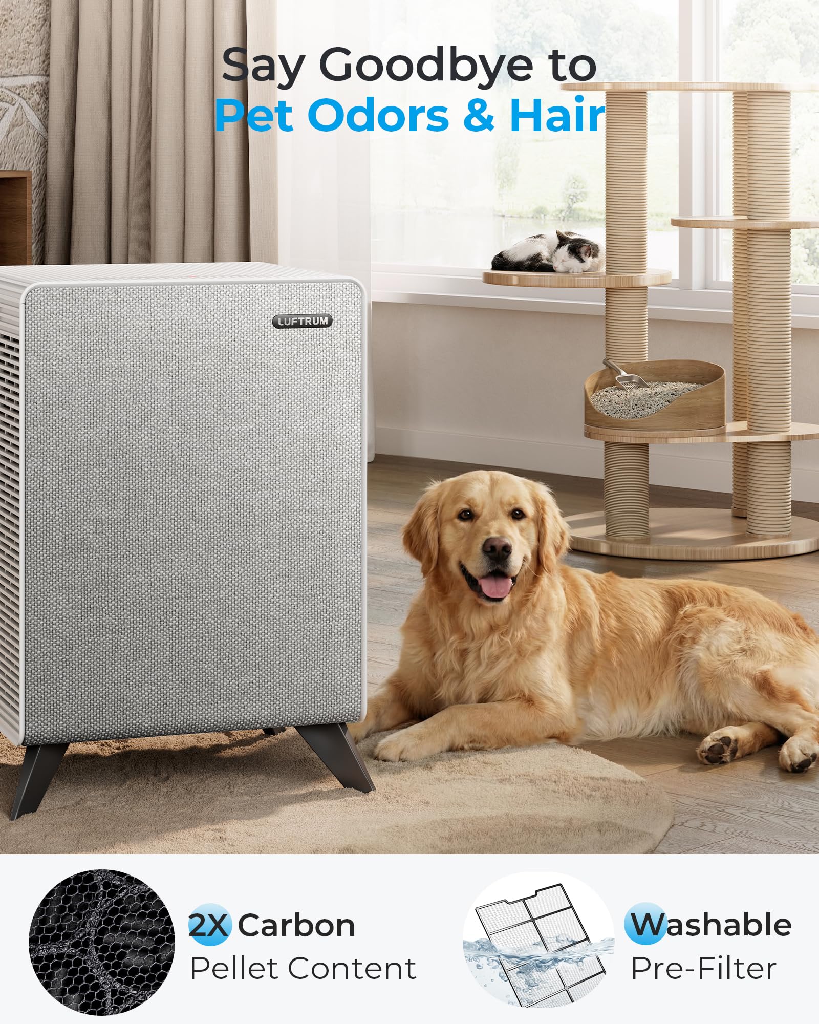 Air Purifiers for Home Large Room Up to 2250 ft²