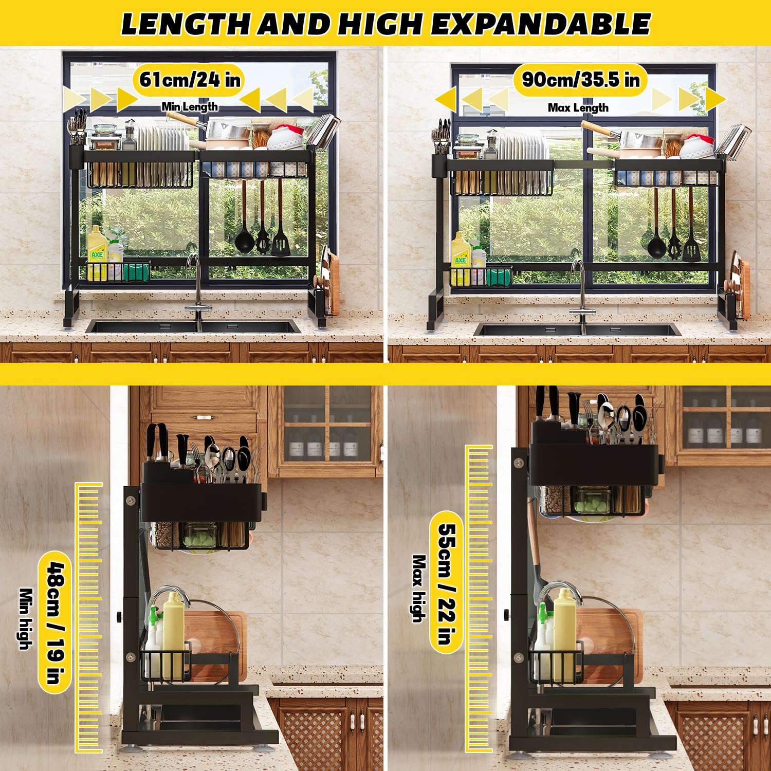 Over Sink Dish Drying Rack