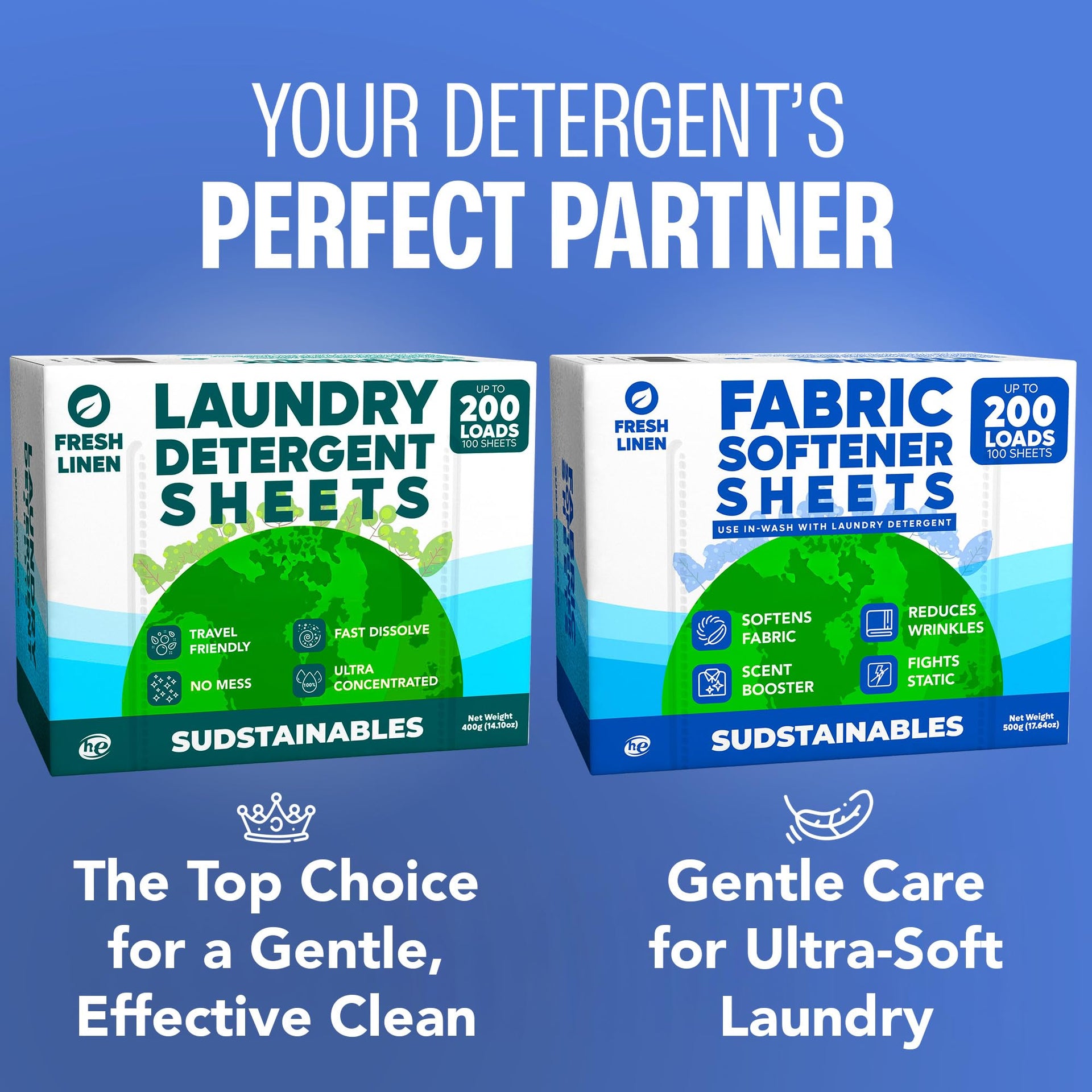 Fabric Softener Sheets for Washer (200 Count)