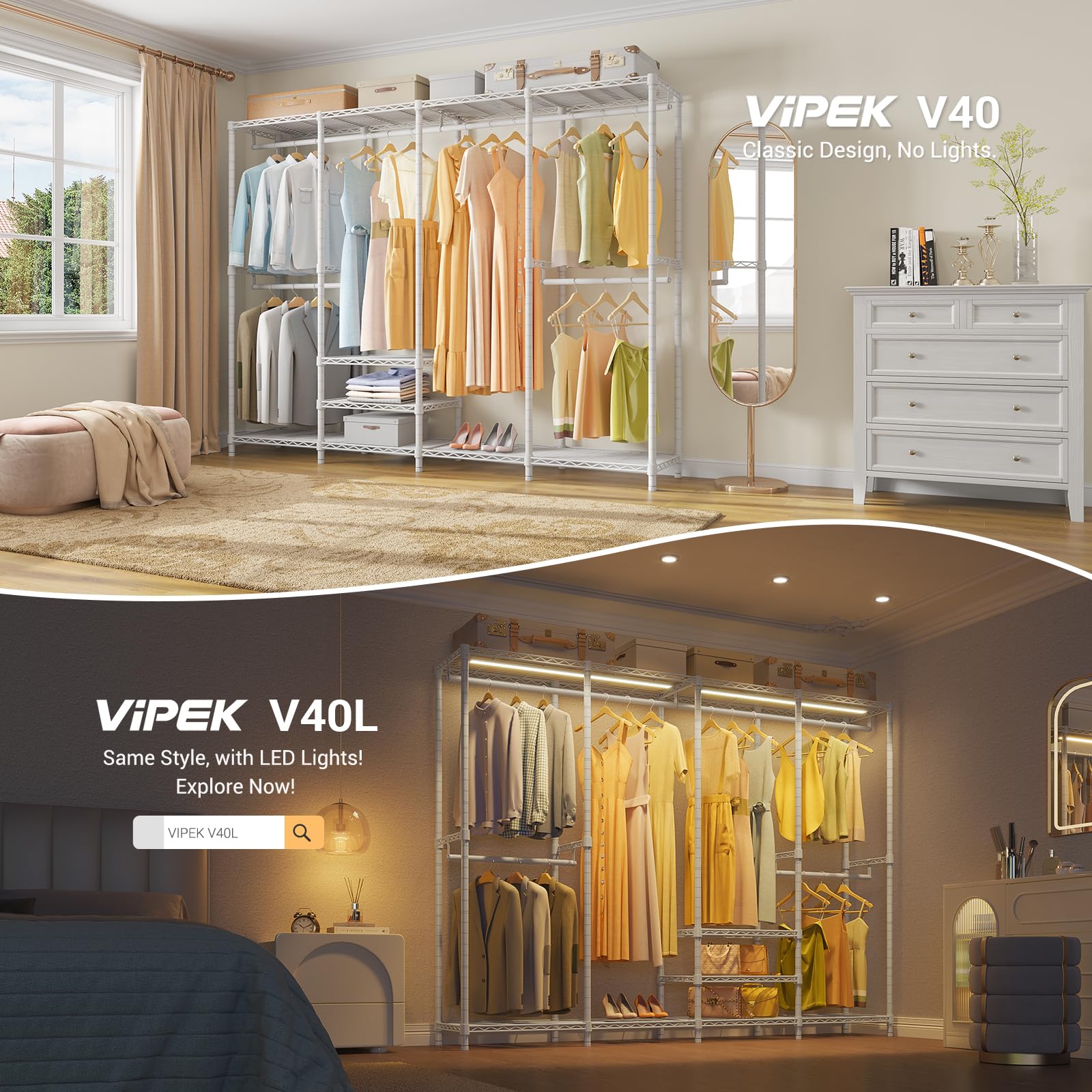 V40 Heavy Duty Clothes Rack