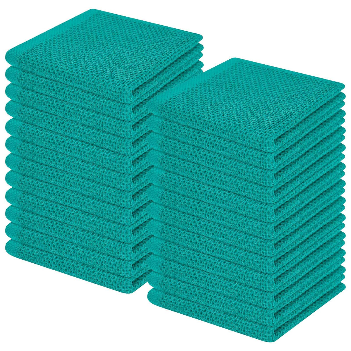 100% Cotton Waffle Weave Kitchen Dish Cloths 24 (24 Count)