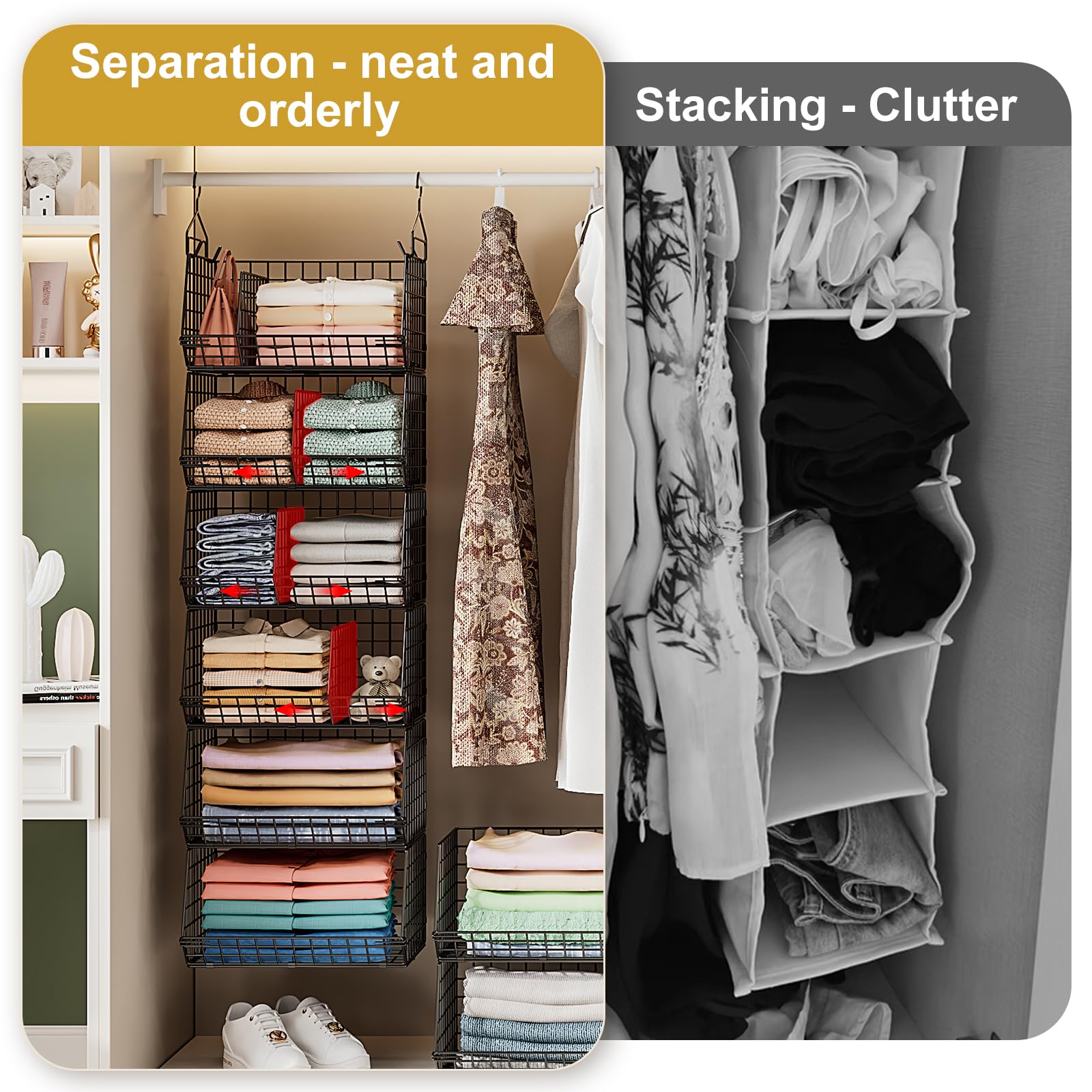 6 Tier Extra Large Hanging Storage Organizer