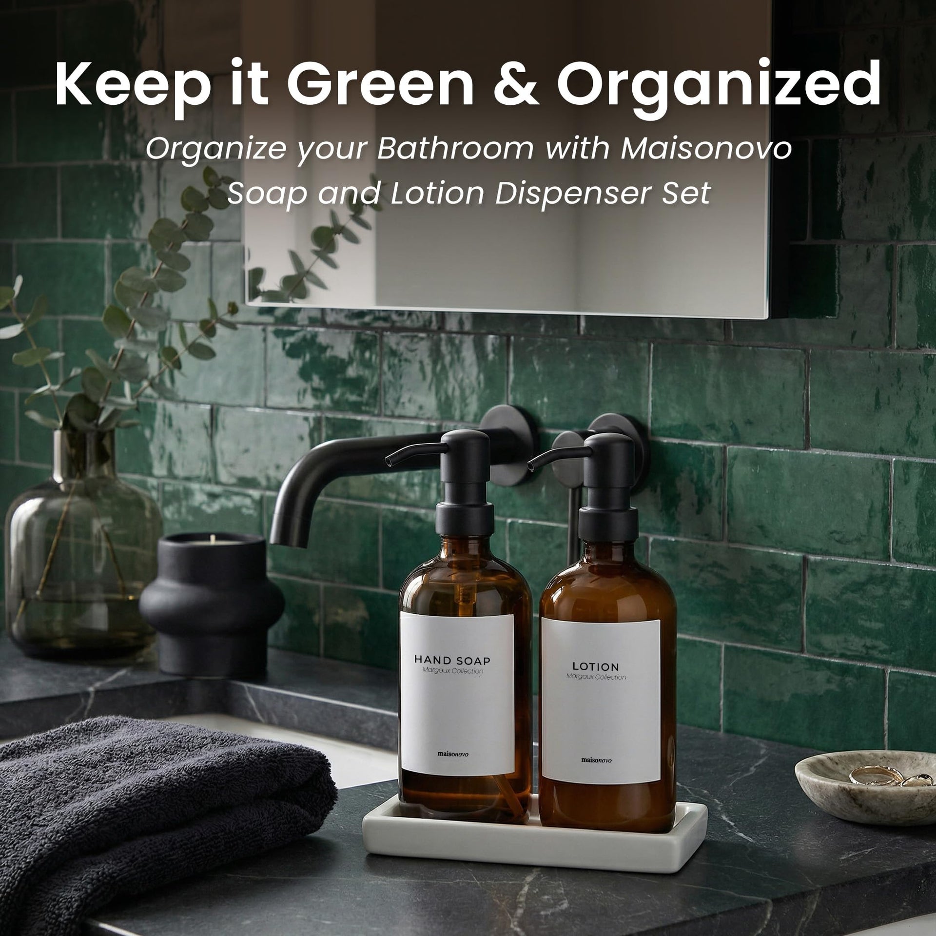 Bathroom Soap Dispenser Set (3 Count)