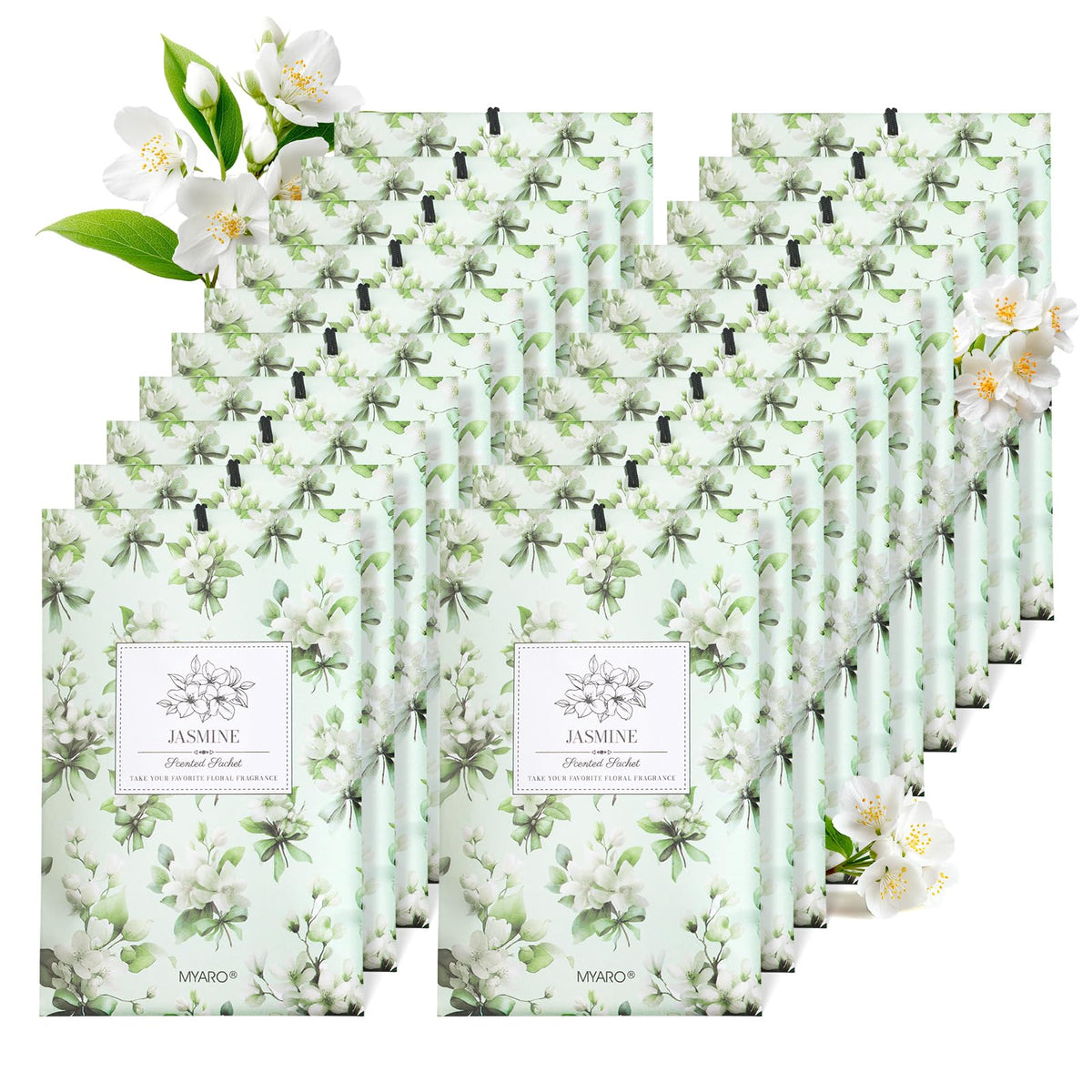 20Pcs Jasmine Scented Sachets (20 Count)