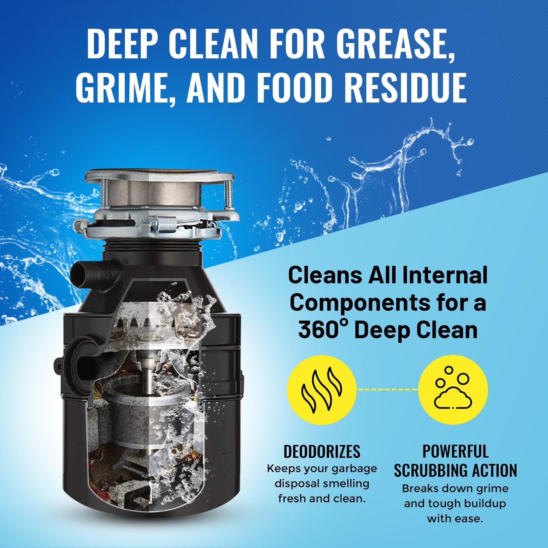 Garbage Disposal Cleaner Deodorizer Tablets (24 Count)