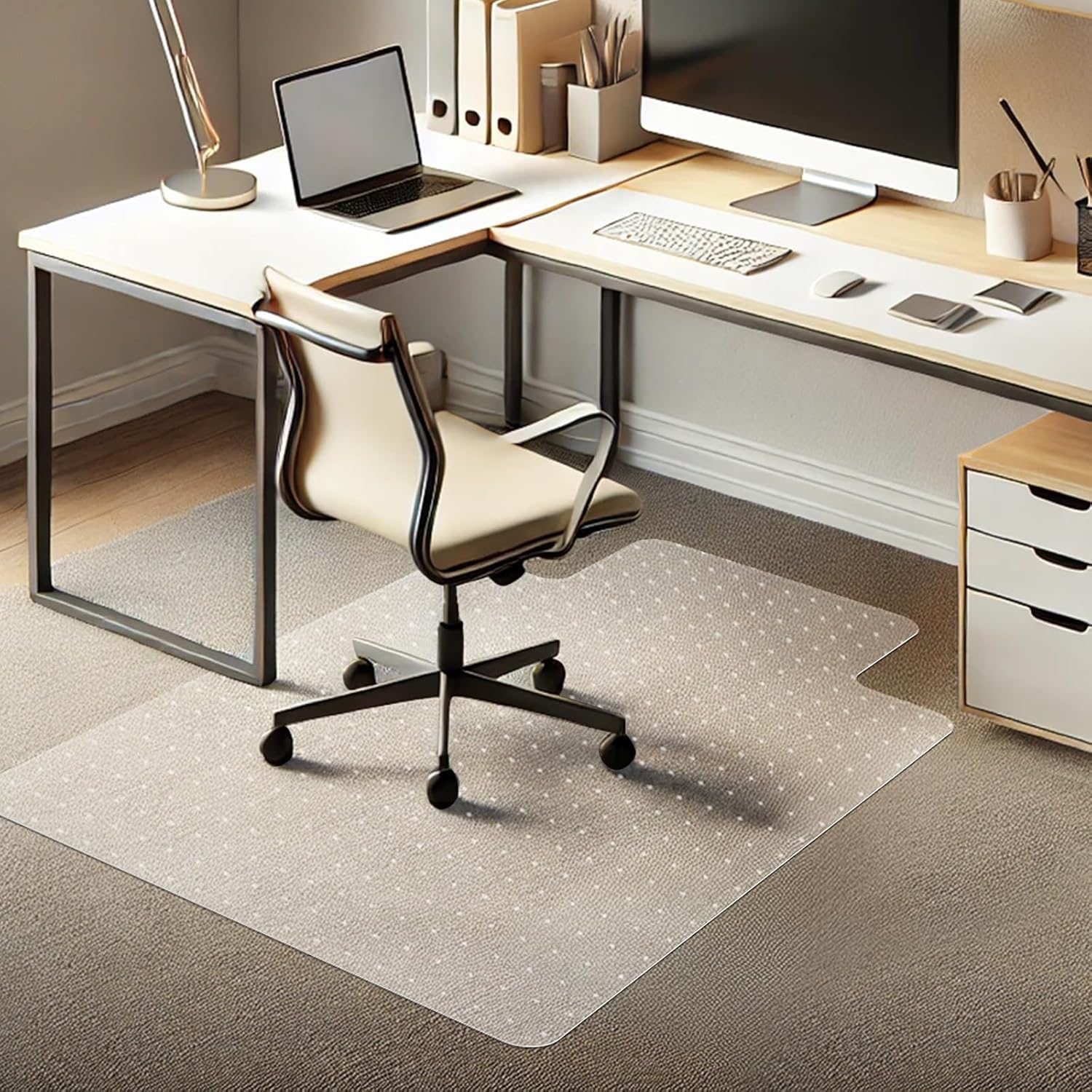 Chair Mat for Carpet 60"x 46" Large Office Chair Mat Thick and Sturdy
