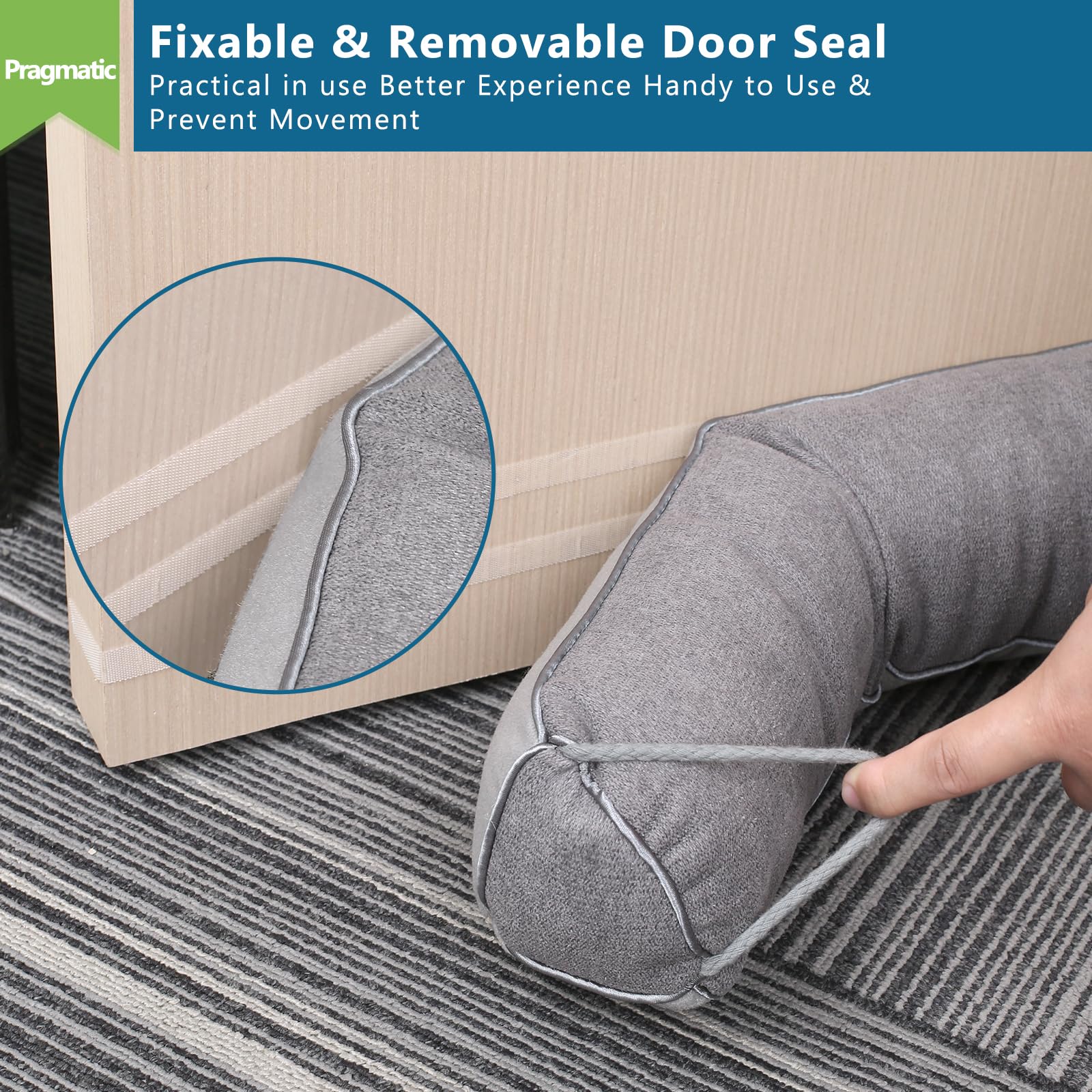 Triangular Under Door Draft Stopper 32 inch