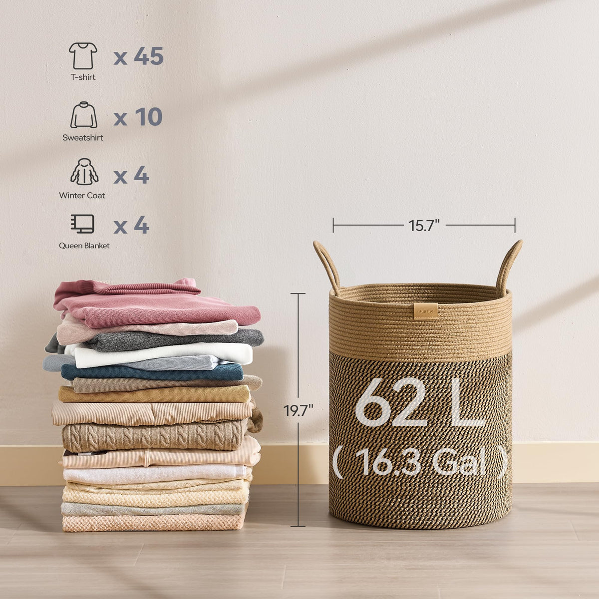 Laundry Hamper 62L