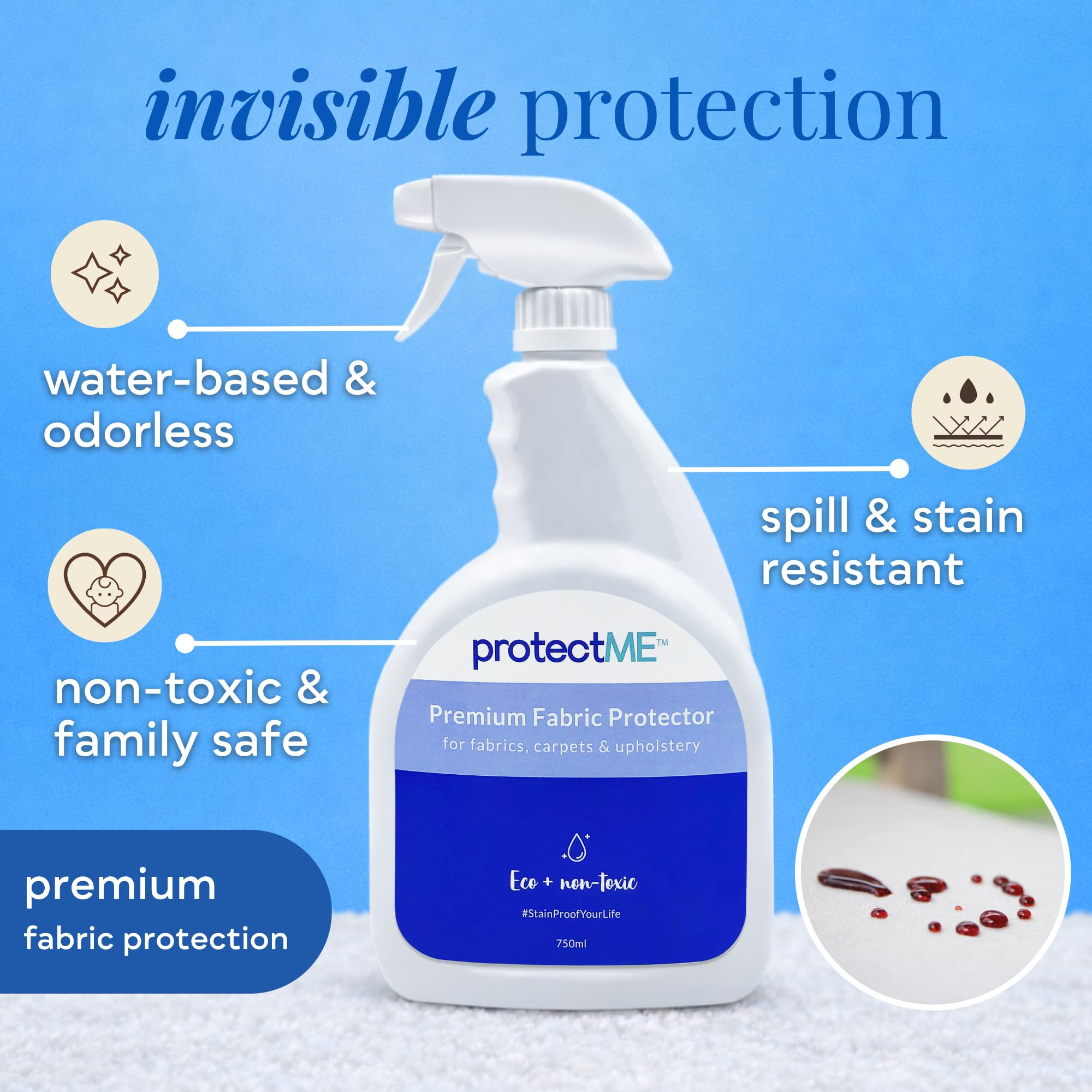 Fabric Protector and Stain Resistant Spray (84.5 Fl Oz)