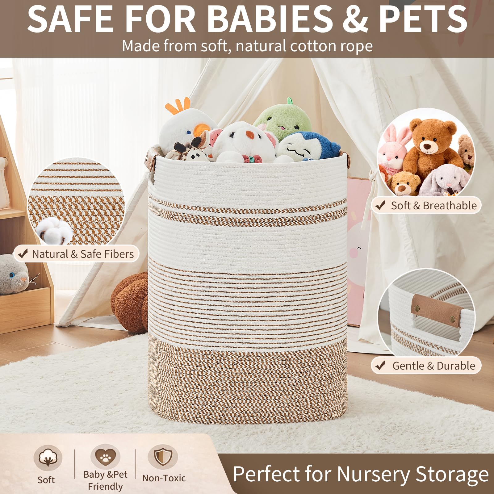 Laundry Basket with Handles