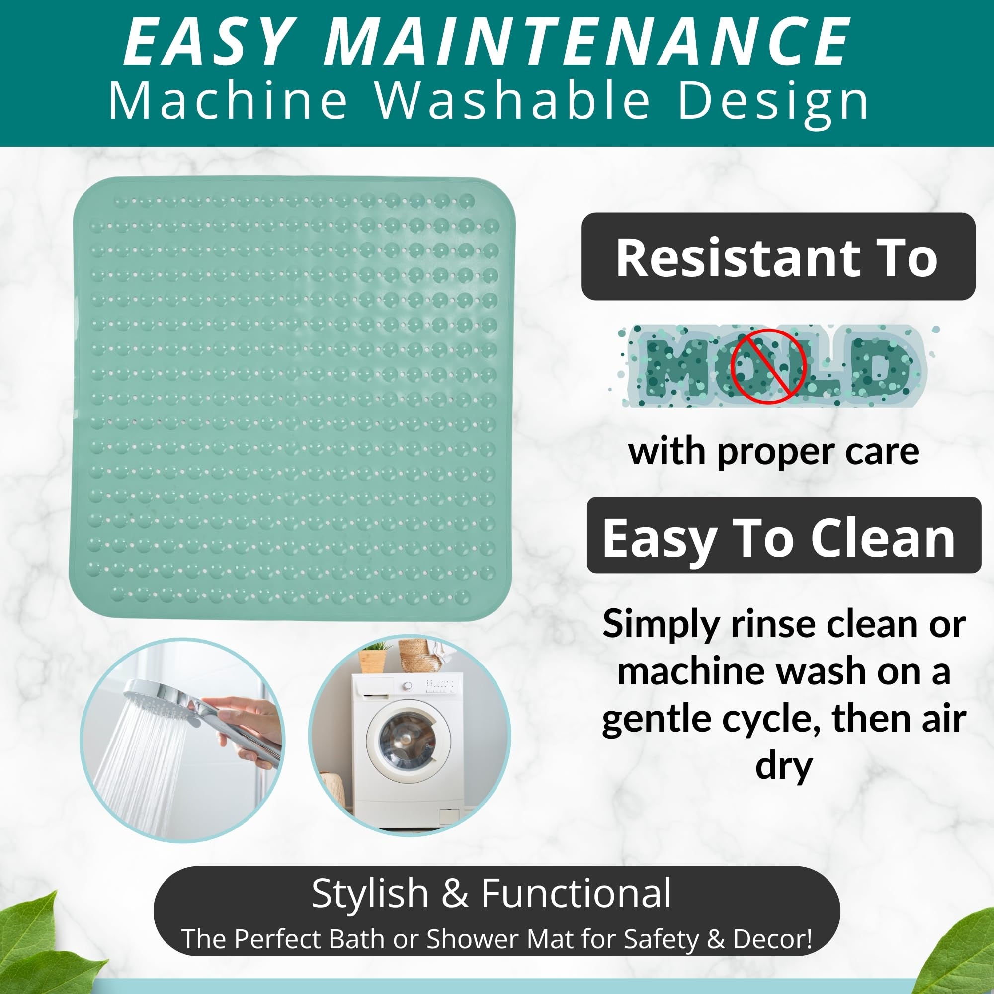 Extra Large Square Non Slip Shower Mat
