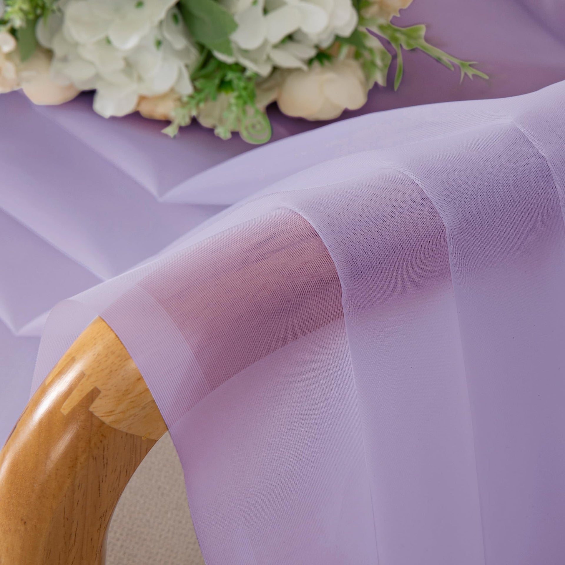 Sheer Lilac Curtains 90 inches Long 2 Panels (2 Count)