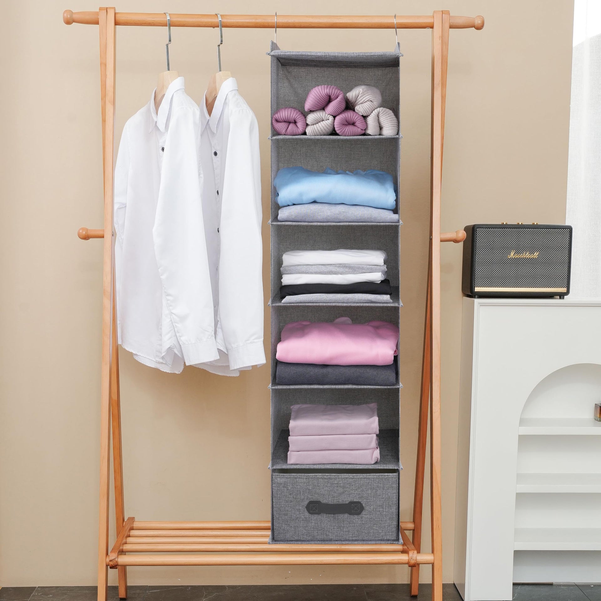 Large Hanging Sweater Organizer for Closet