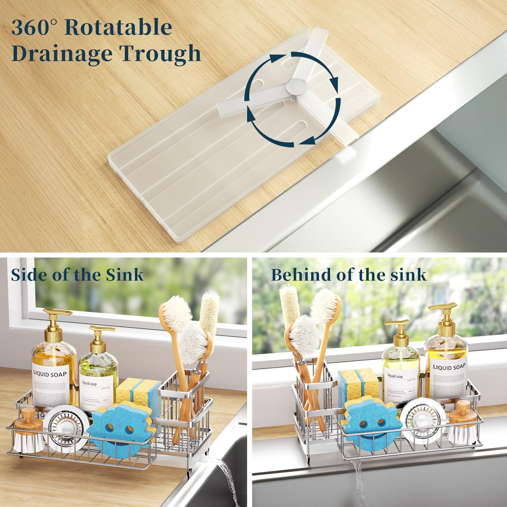 Sponge Holder for Kitchen Sink