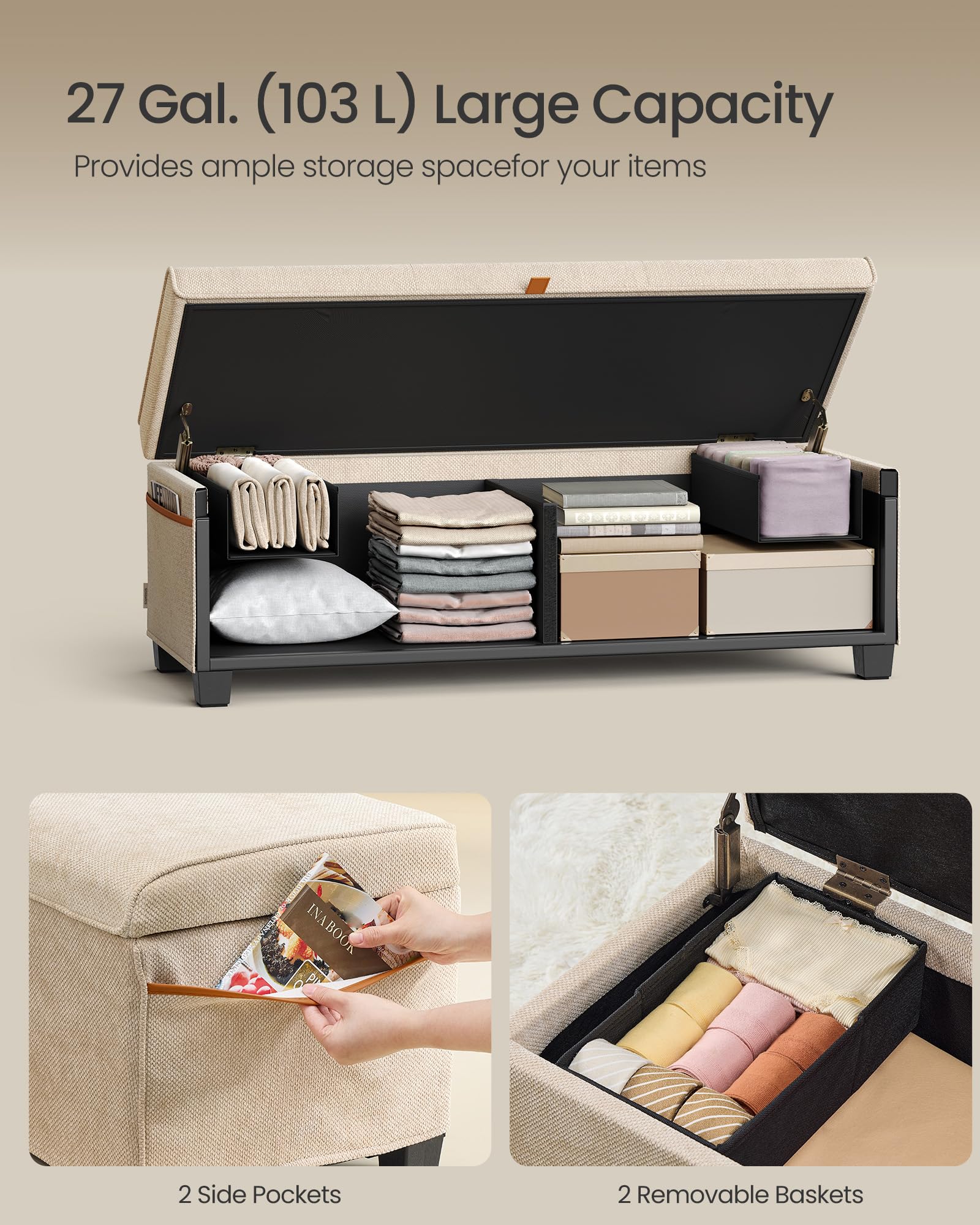 Storage Ottoman Bench