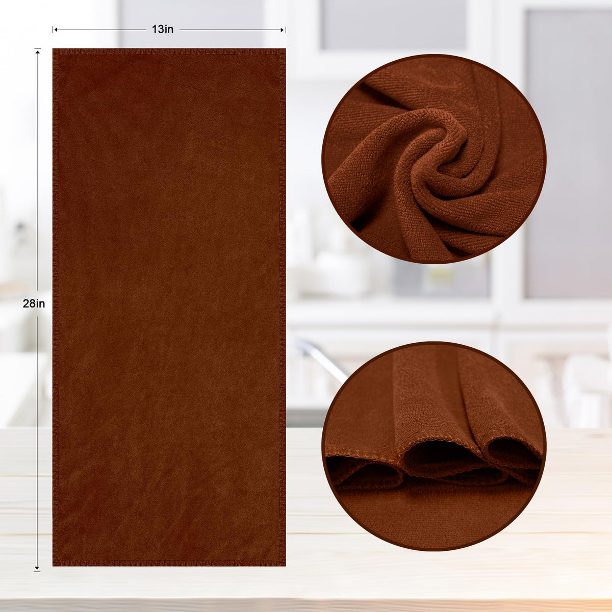 Microfiber Kitchen Dish Towels for Washing Dishes 12 Pack (12 Count)