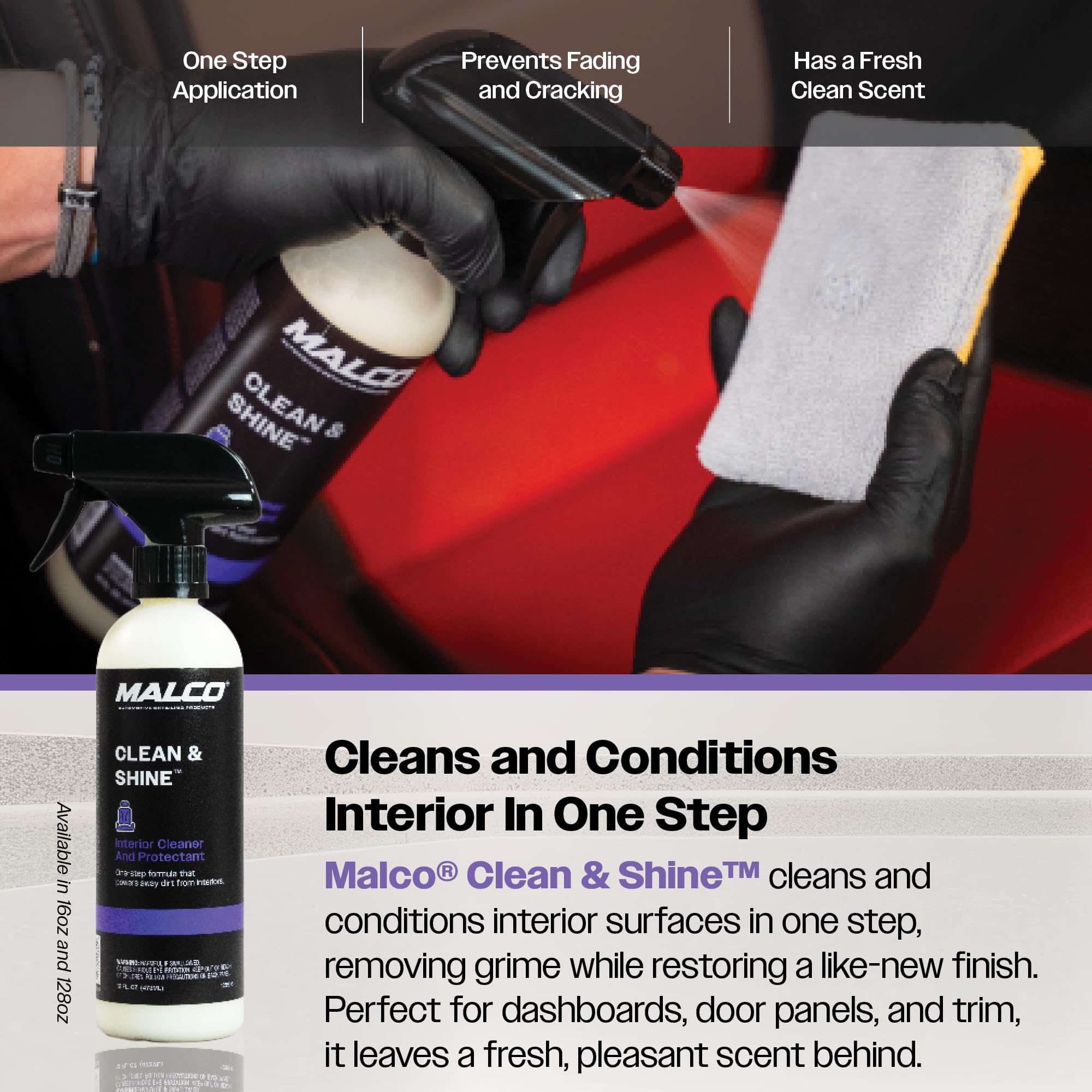 Clean and Shine Interior Car Cleaner and Dressing (128 Fl Oz )