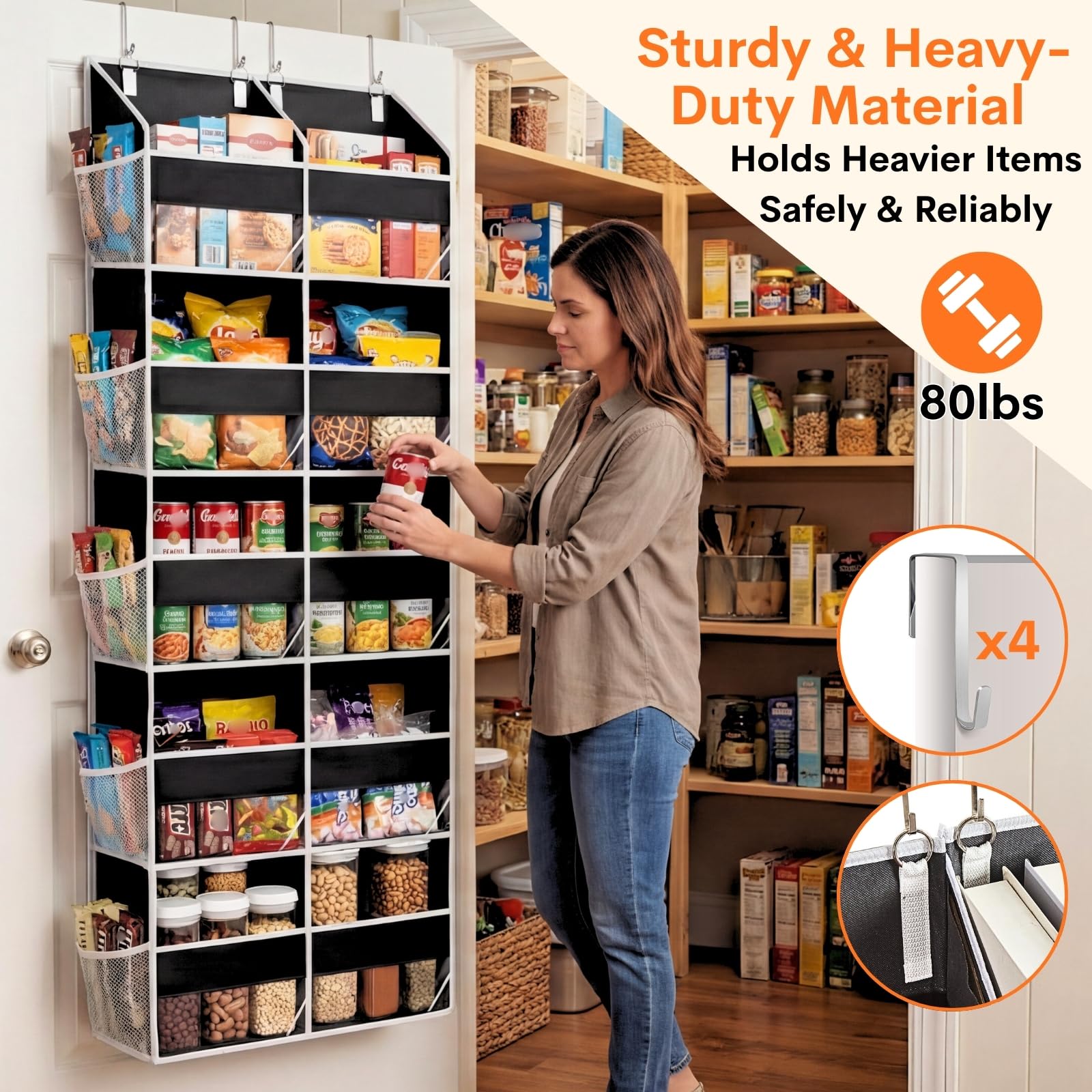 Over the Door Organizer 5 Tiers