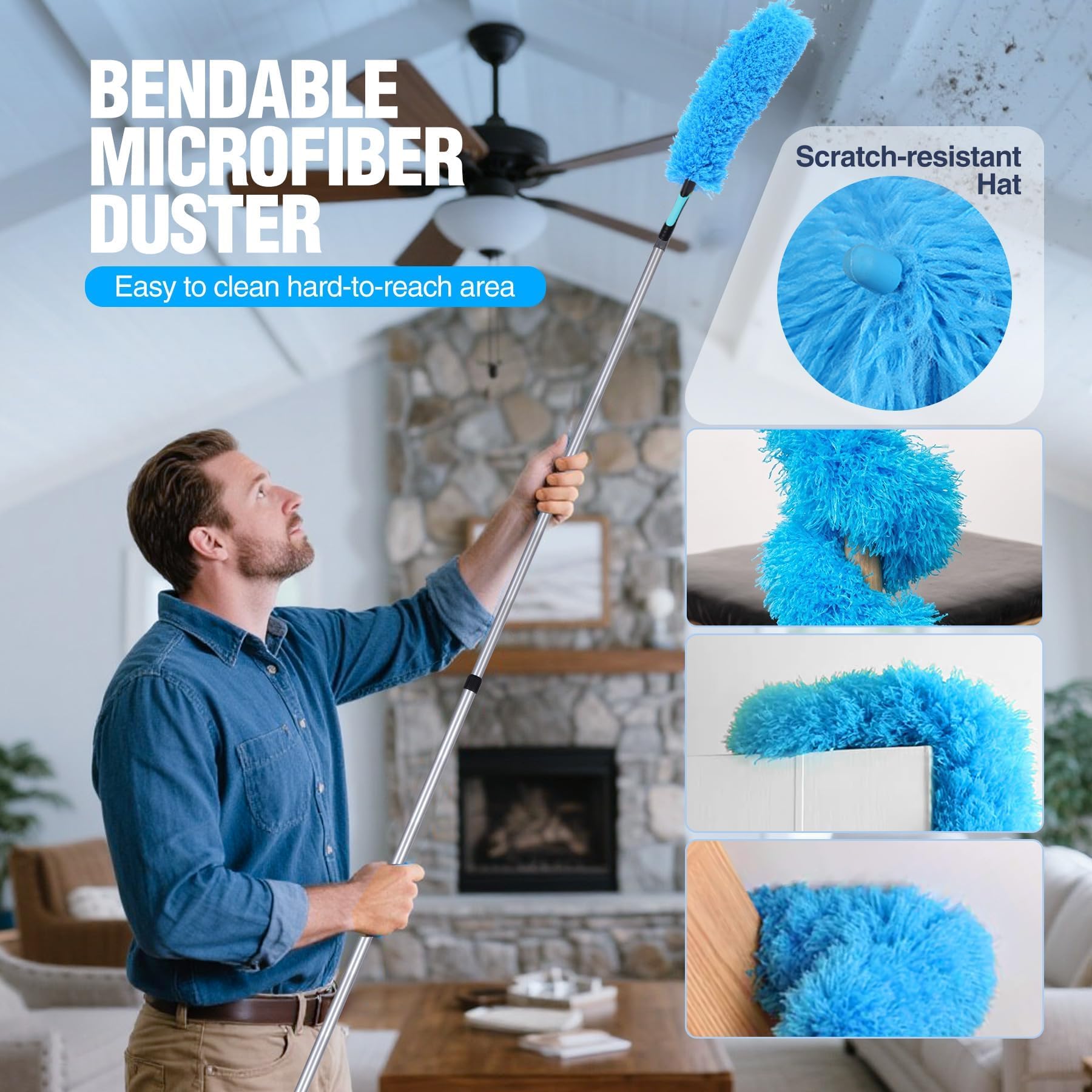 18ft High Ceiling Duster Kit with 3