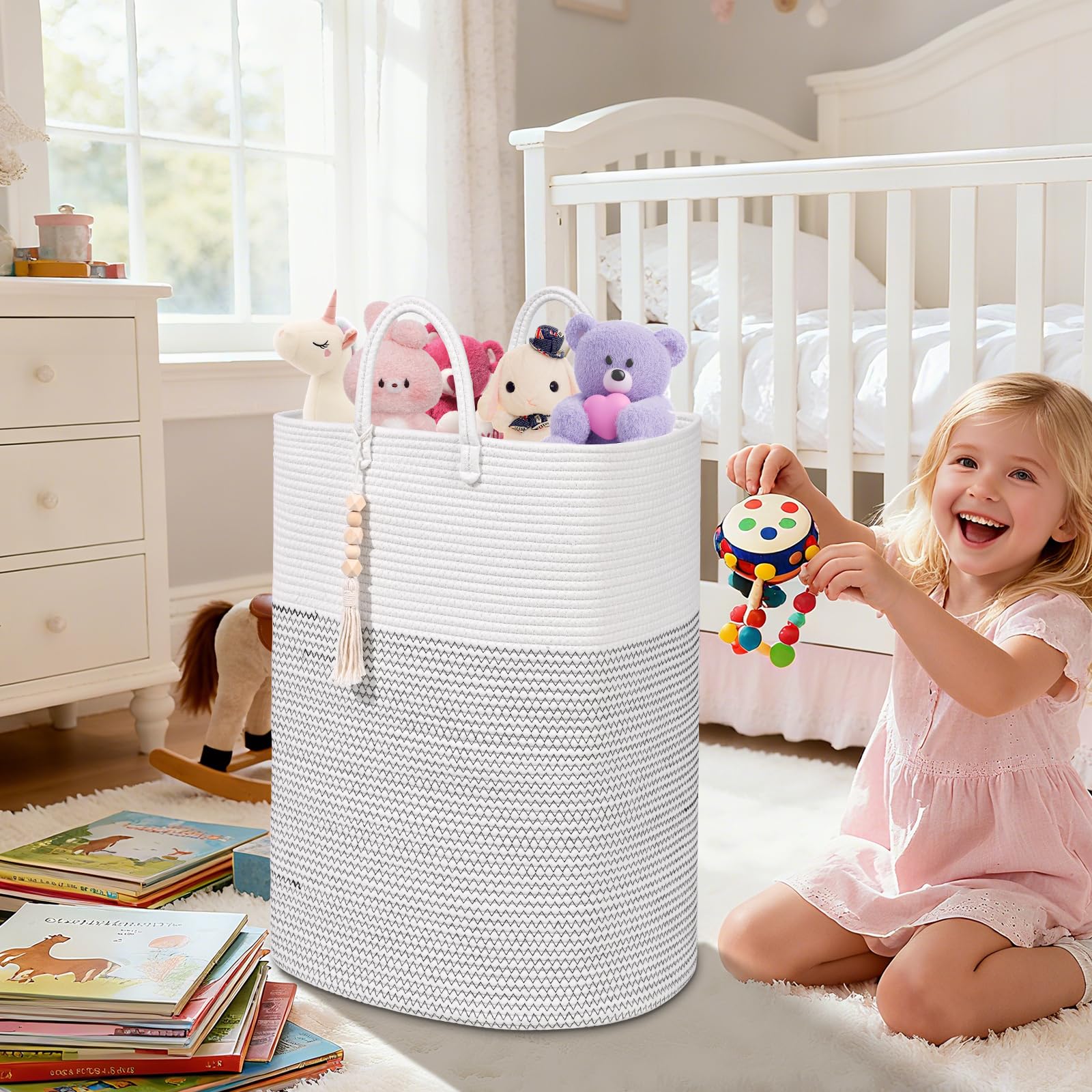 Woven Laundry Basket for Clothes (16 Ounce)