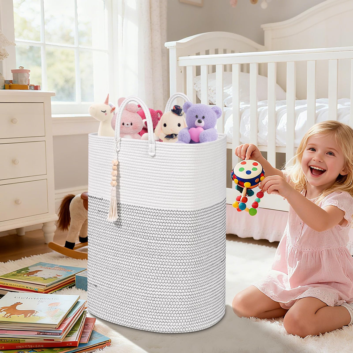 Woven Laundry Basket for Clothes (16 Ounce)