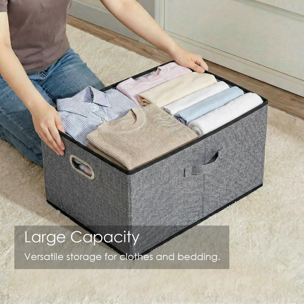 Storage Bins with Lids [3 (3 Count)