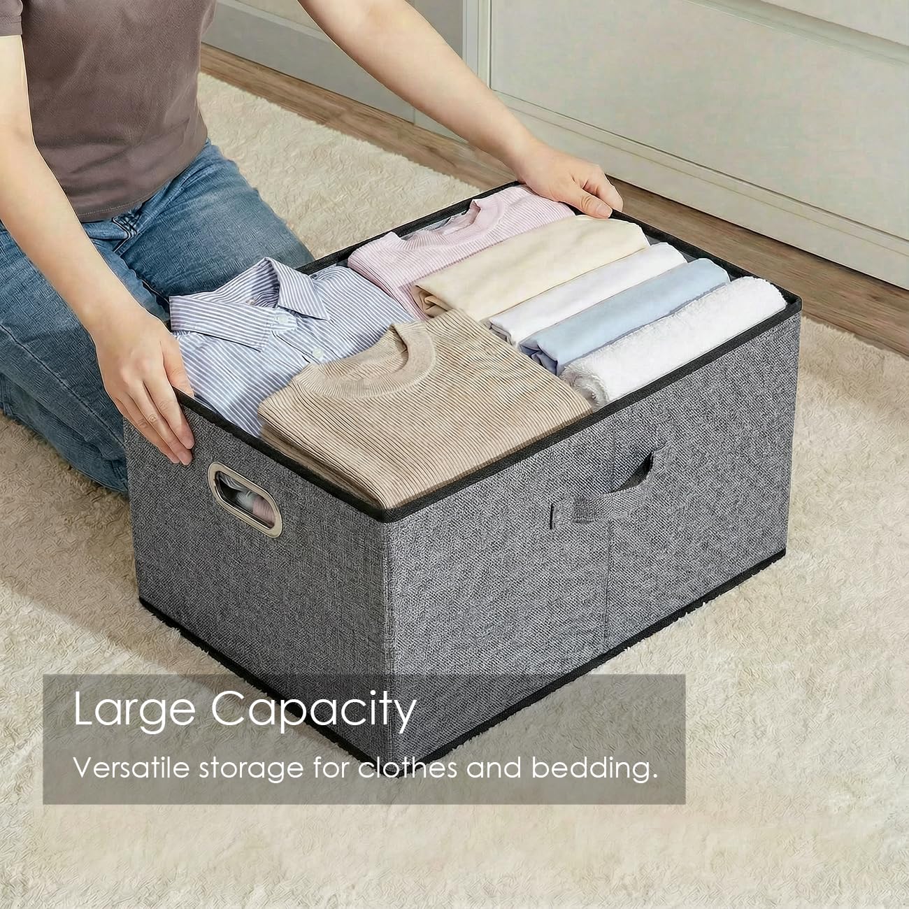 Storage Bins with Lids [3 (3 Count)