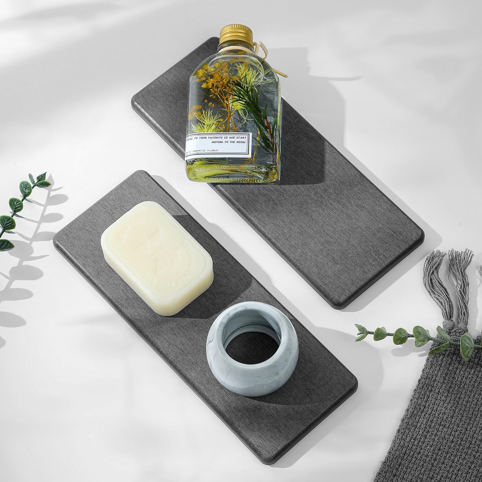 2PCS Bathroom Trays (2 Count)