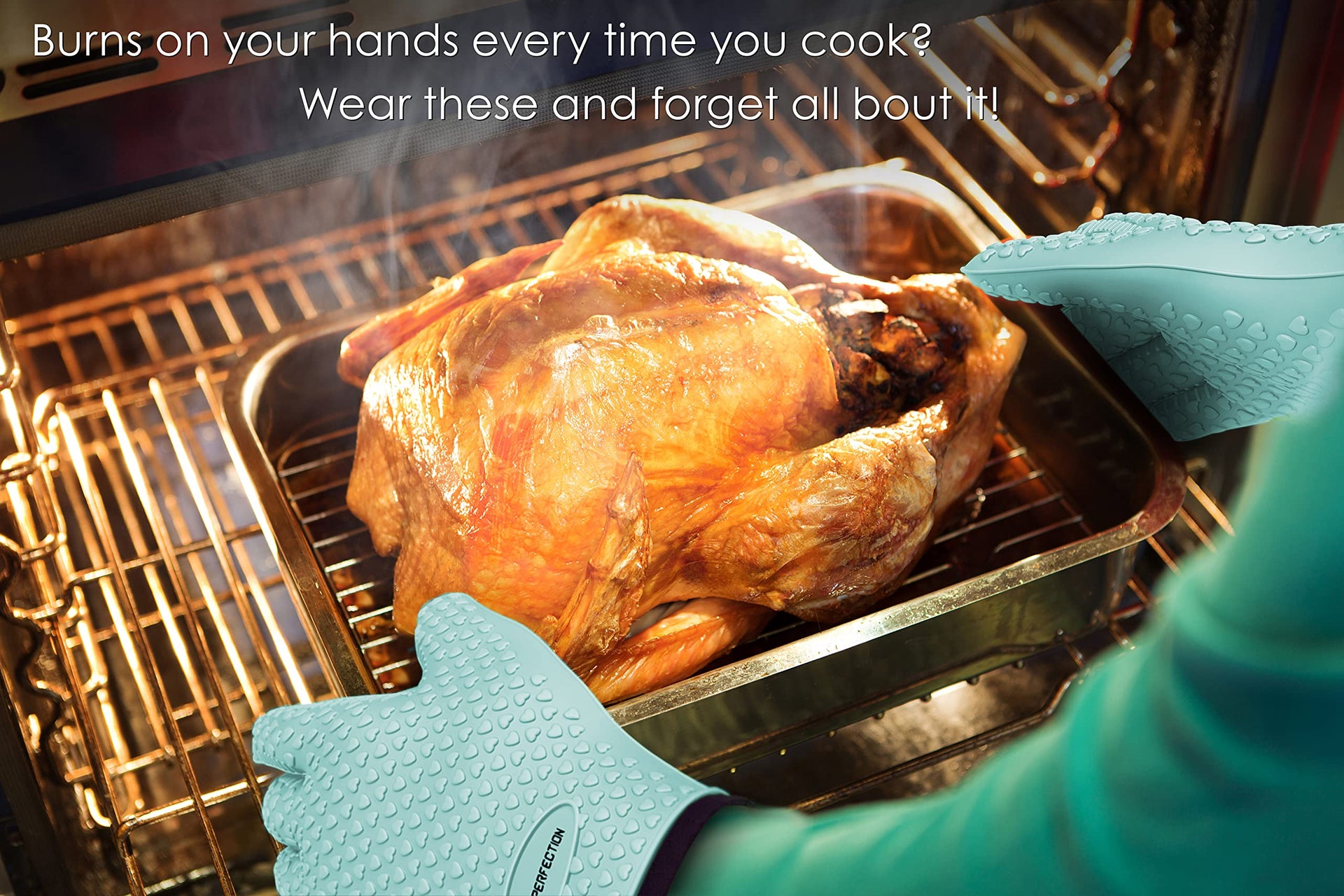 S Silicone Smoker BBQ Gloves (2 Count)