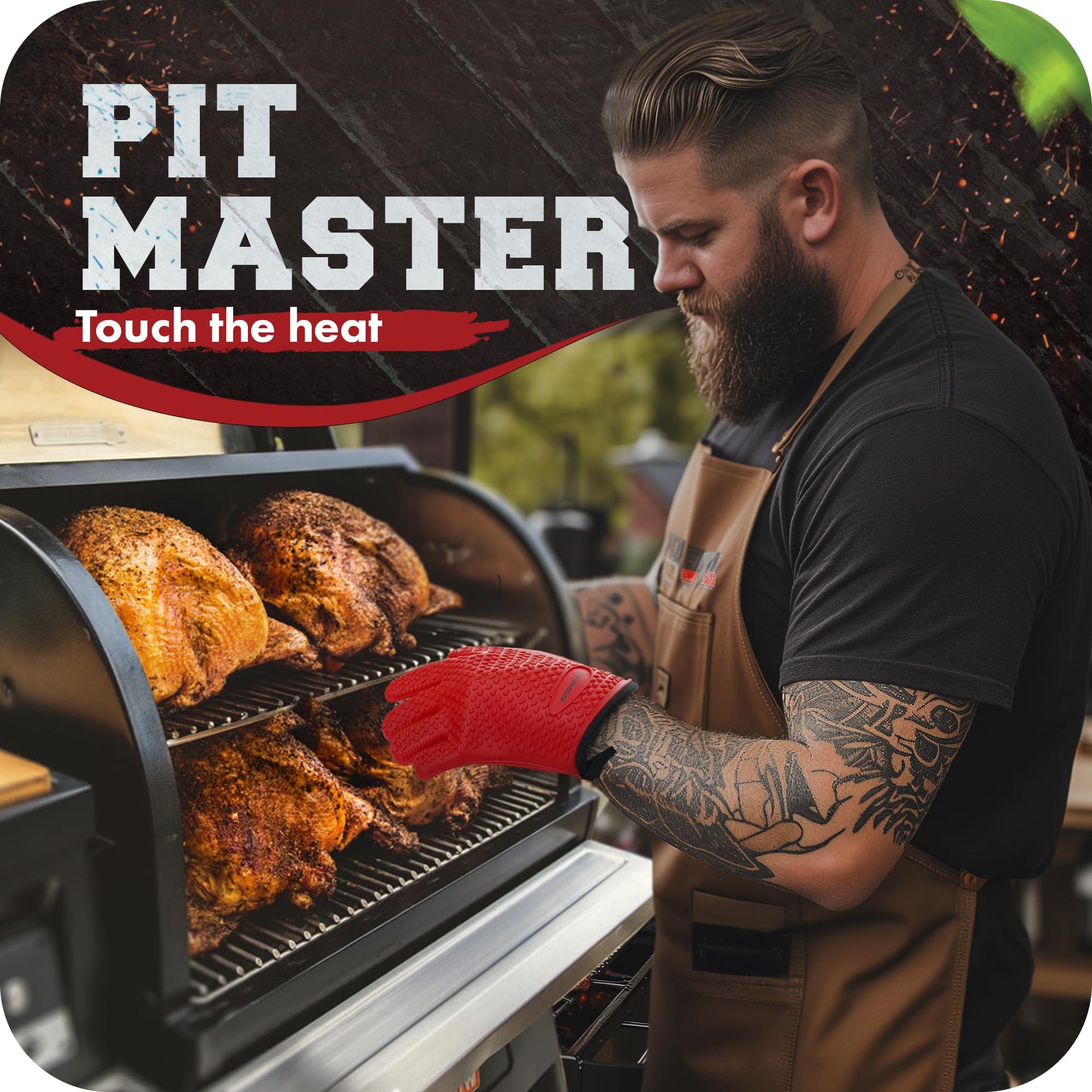 XL Silicone Smoker Oven Gloves