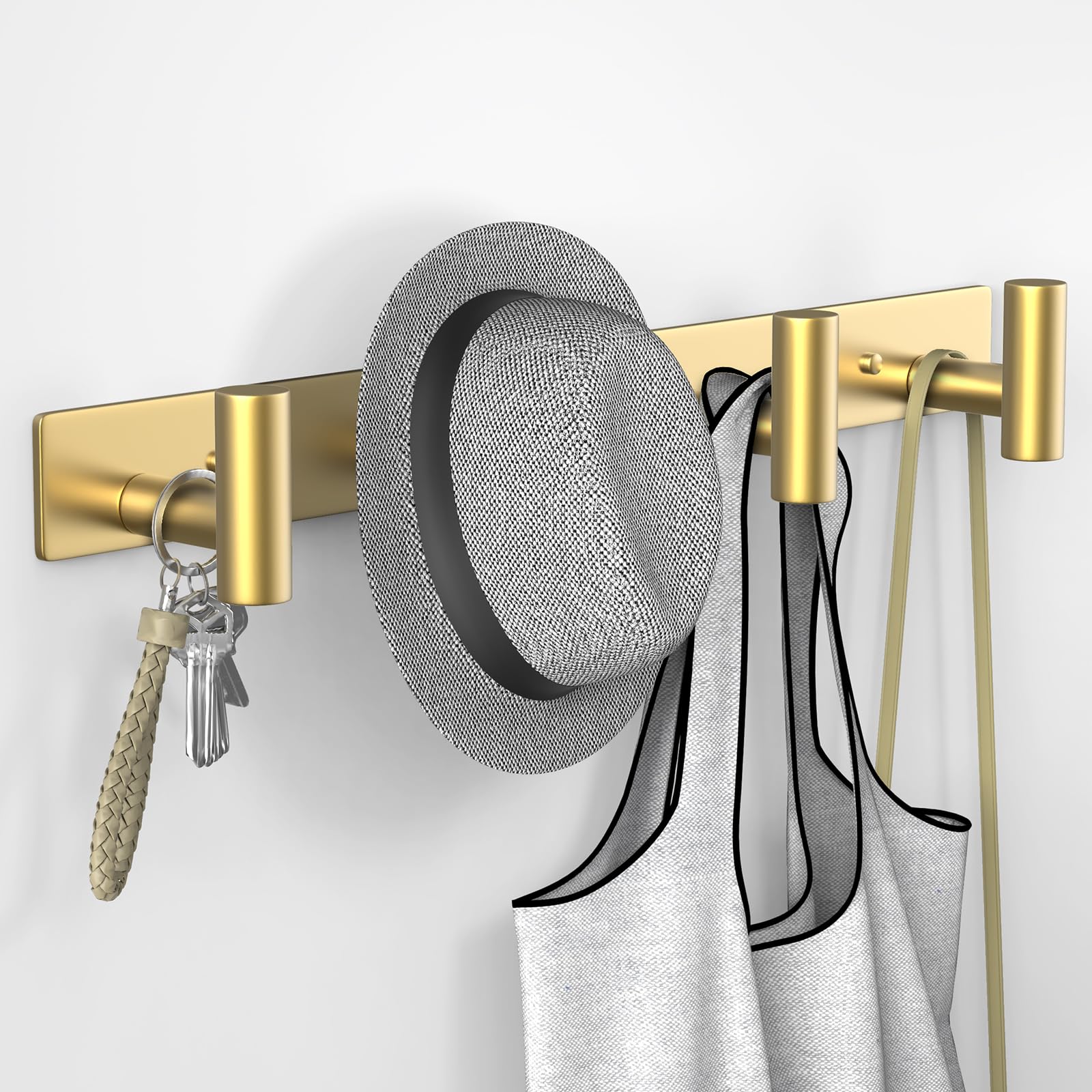 Hat and Coat Wall Mount Rack (2 Count)