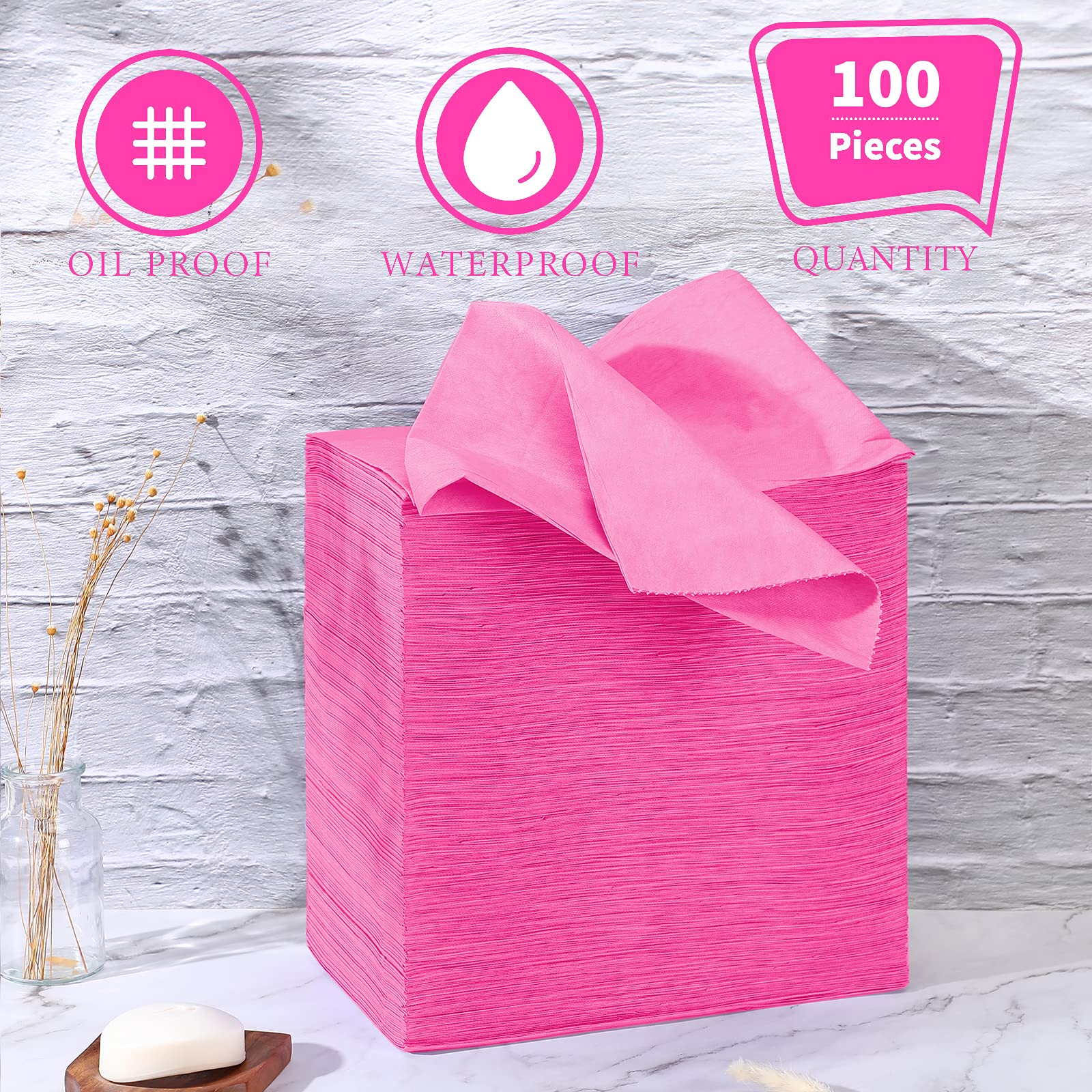 100 Pcs 31.5 x 71 Inch Disposable Bed Sheets Oil