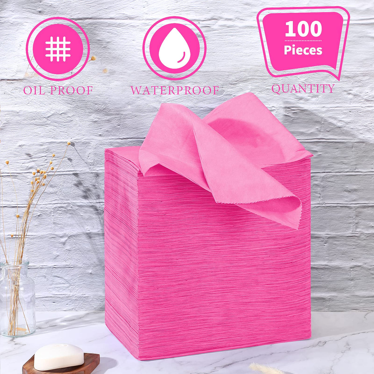 100 Pcs 31.5 x 71 Inch Disposable Bed Sheets Oil