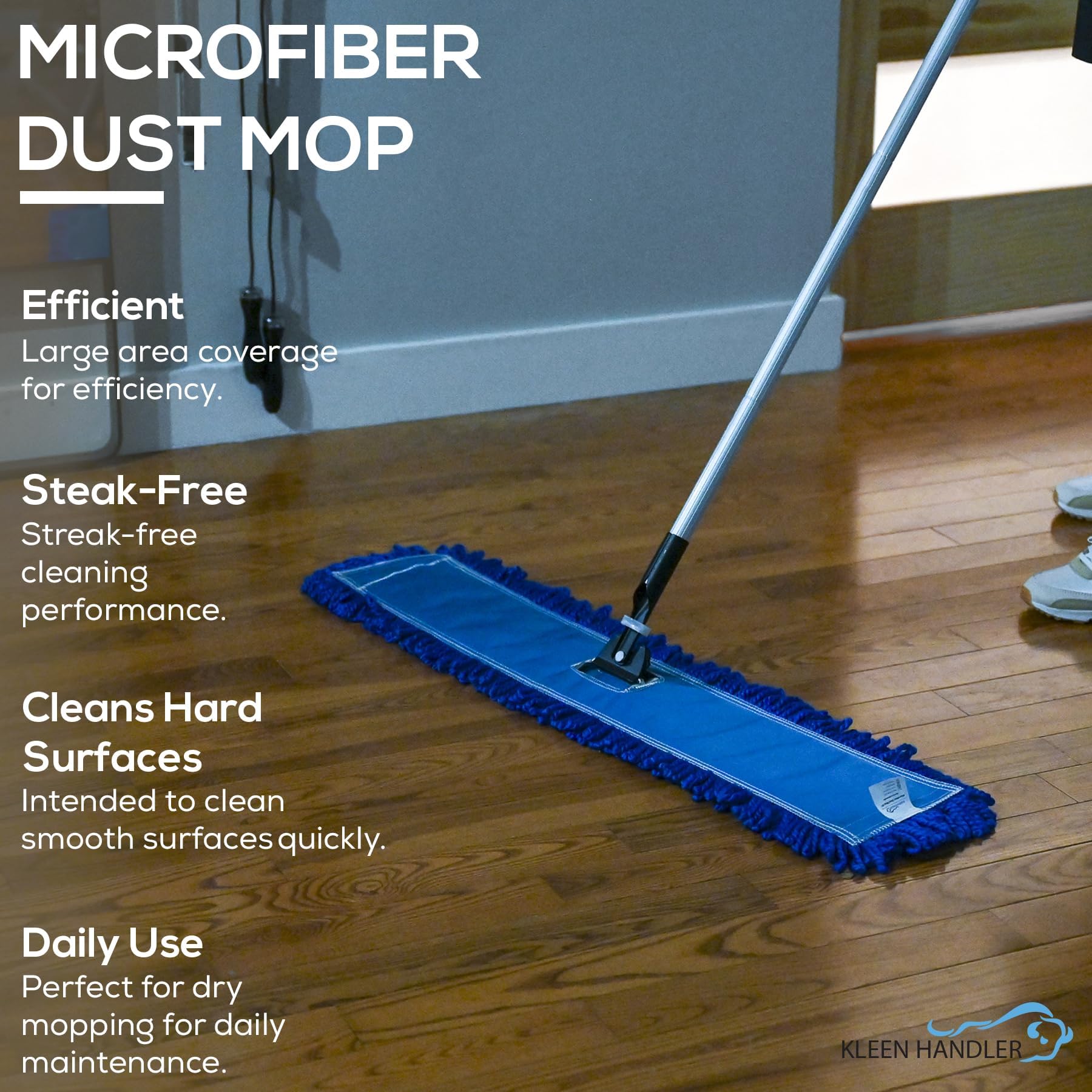 18" Microfiber Dust Mop Head Replacement (3 Count) - ModHome Supplies